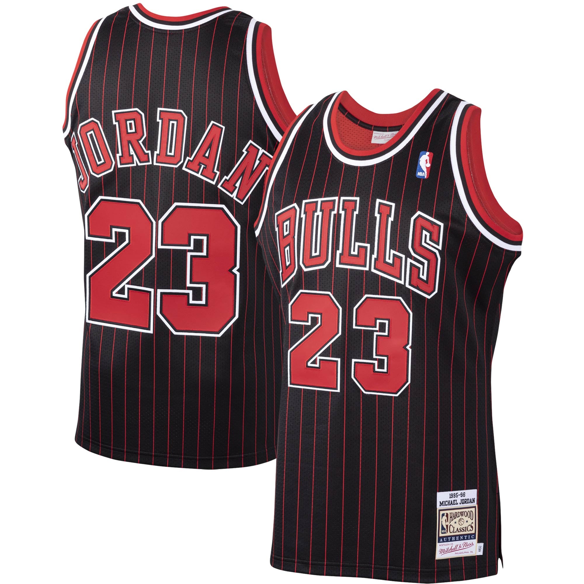 Michael Jordan Chicago Bulls Mitchell & Ness 1995/96 Hardwood Classics Style Jersey Black