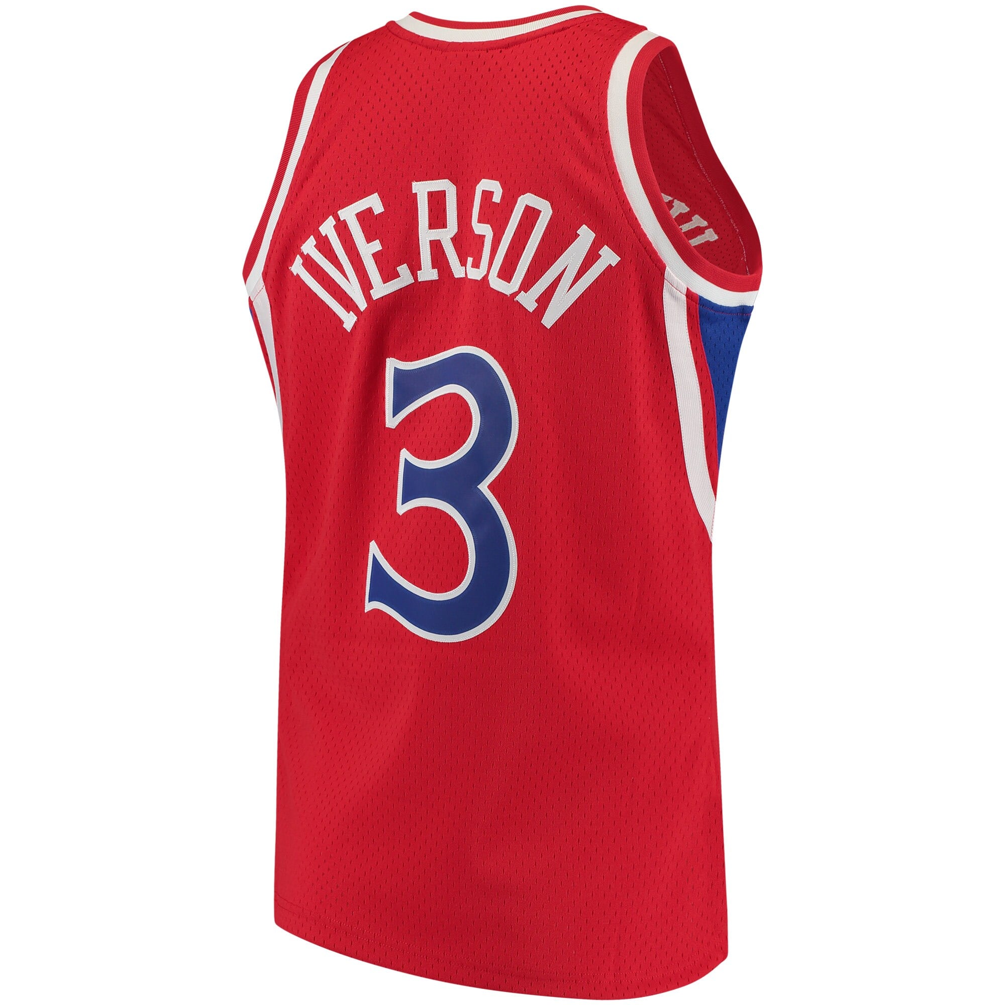 Allen Iverson Philadelphia 76ers Mitchell & Ness 1996/97 Hardwood Classics Style Jersey Red