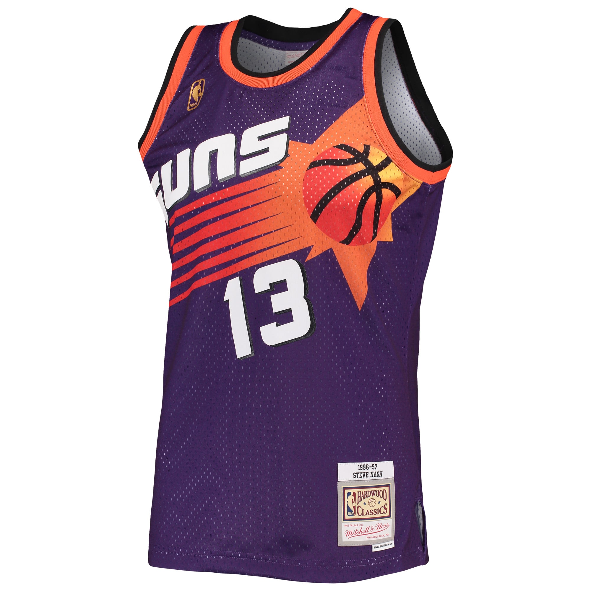 Steve Nash Phoenix Suns Mitchell & Ness 1996/97 Hardwood Classics Swingman Jersey Purple