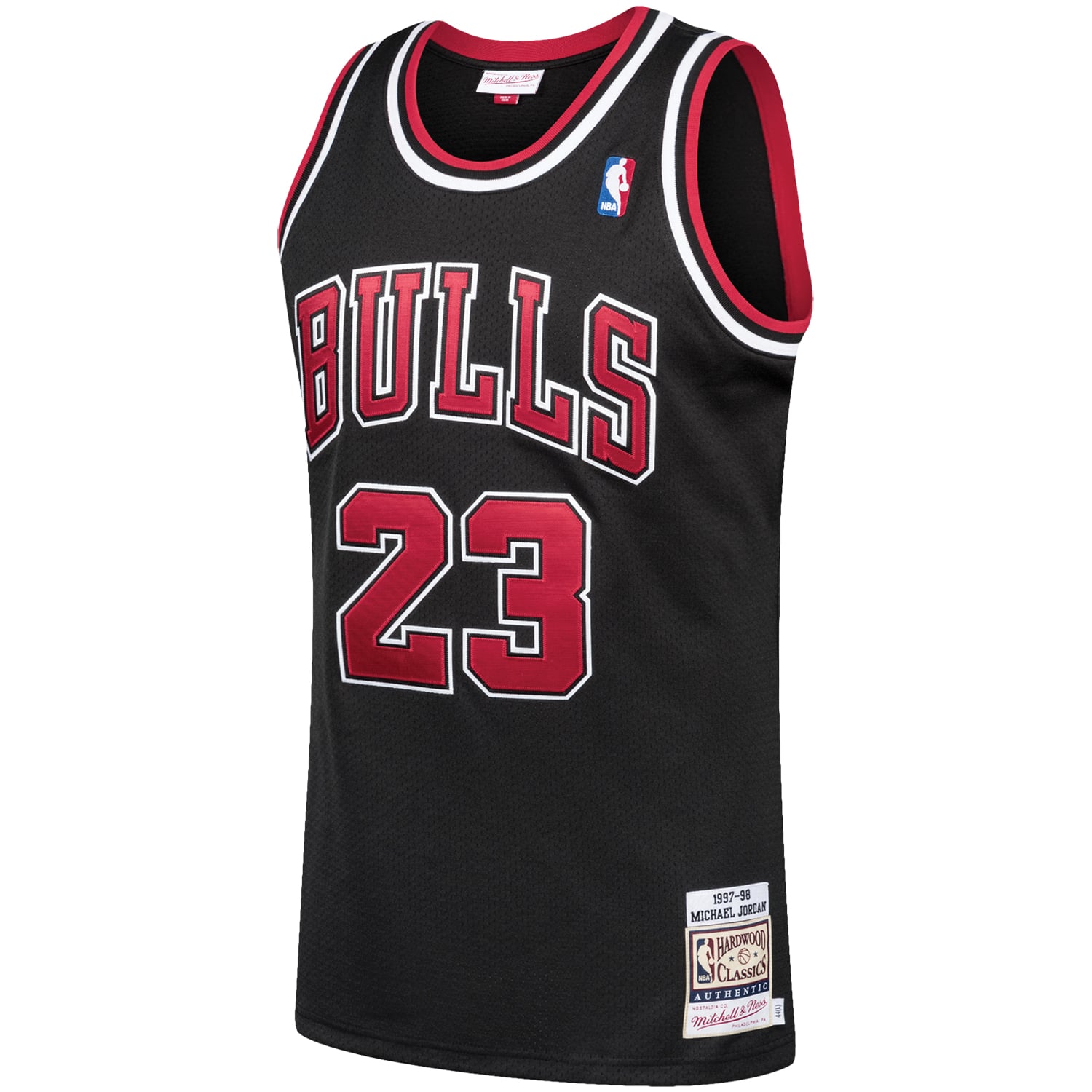 Michael Jordan Chicago Bulls Mitchell & Ness 1997/98 Hardwood Classics Style Jersey Black