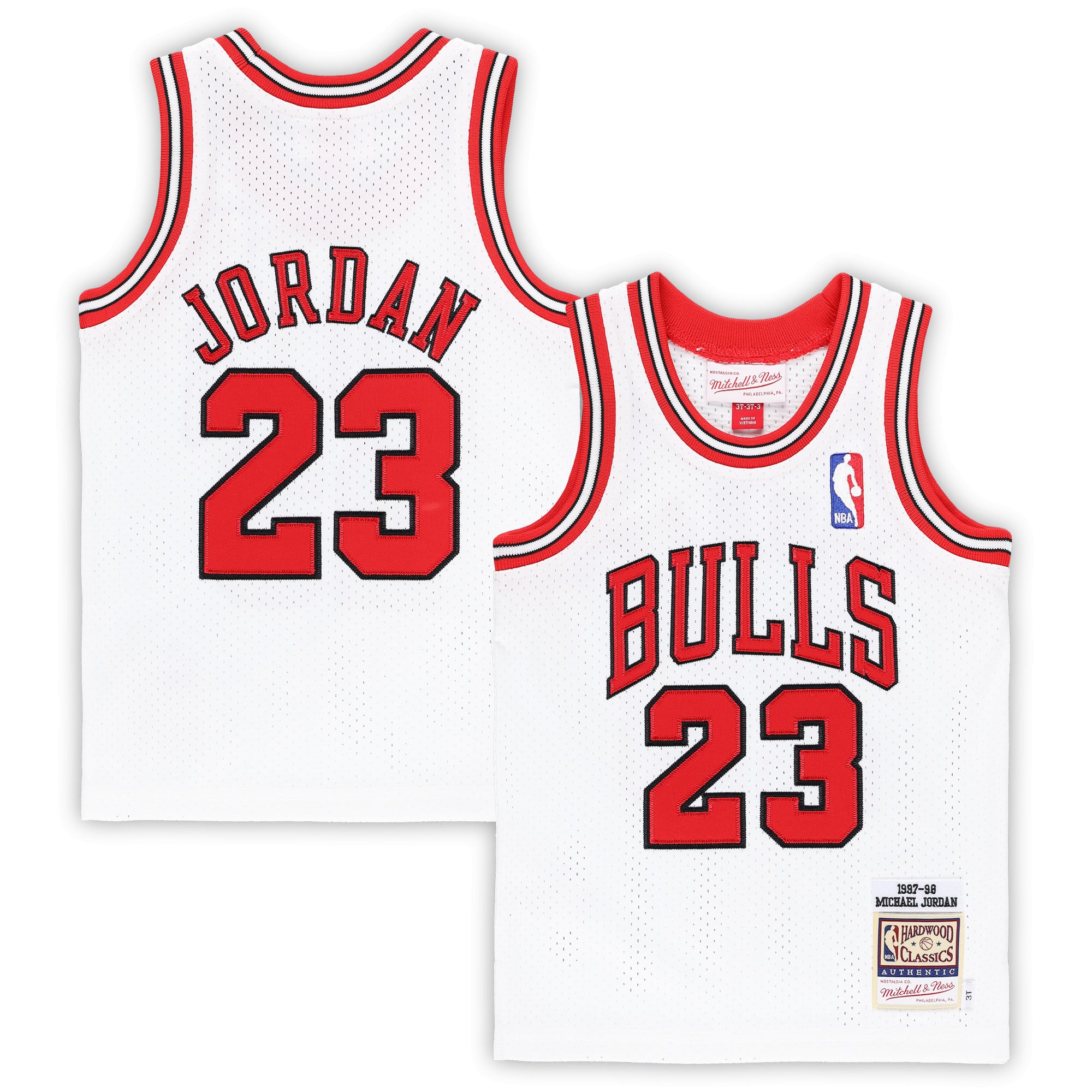 Michael Jordan Chicago Bulls Mitchell & Ness Toddler 1997/98 Hardwood Classics Style Jersey White