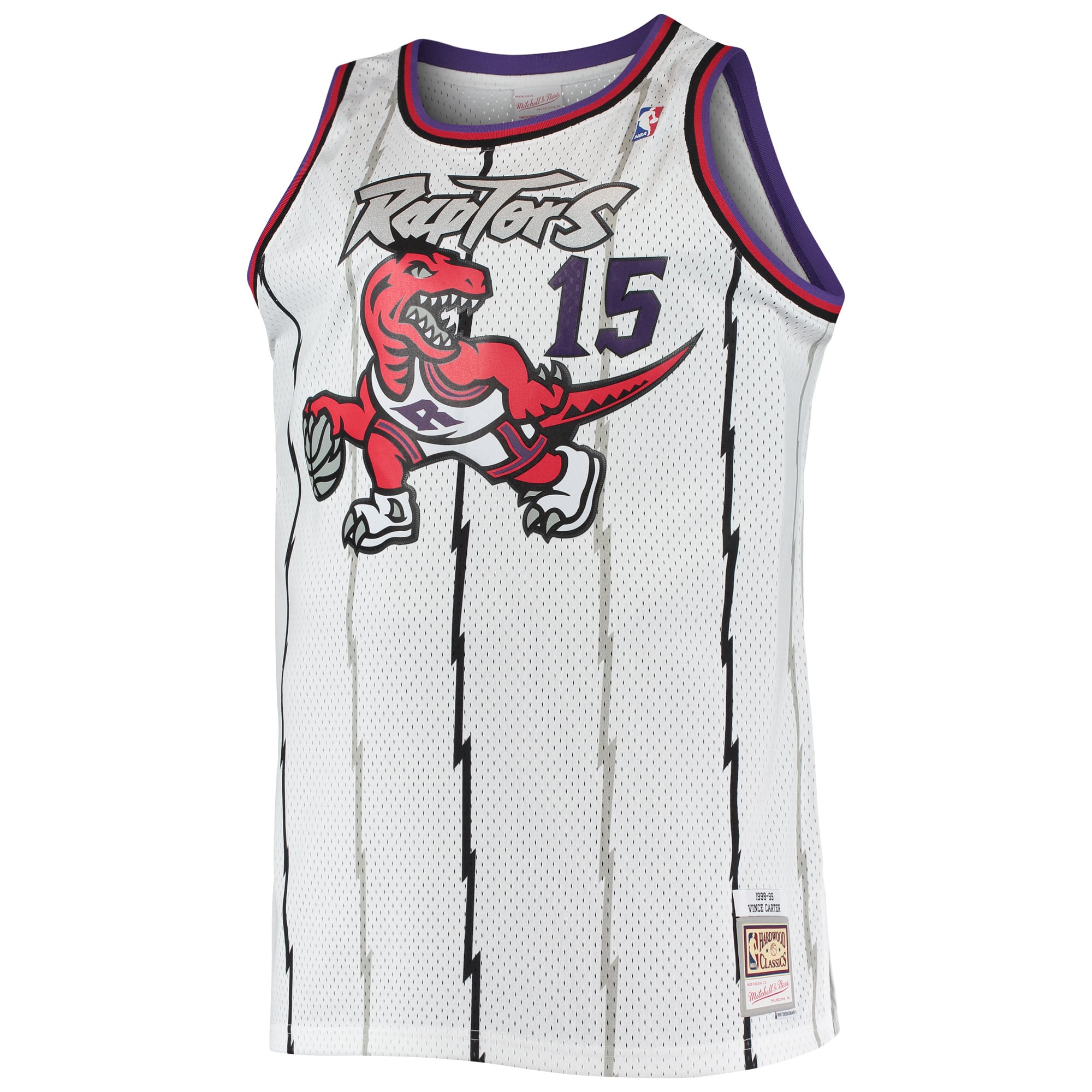 Vince Carter Toronto Raptors Mitchell & Ness 1998/99 Big & Tall Hardwood Classics Swingman Jersey White