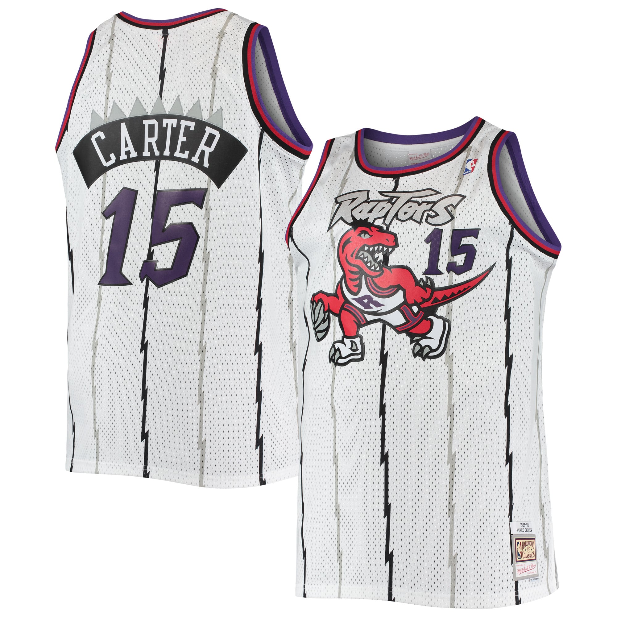 Vince Carter Toronto Raptors Mitchell & Ness 1998/99 Big & Tall Hardwood Classics Swingman Jersey White