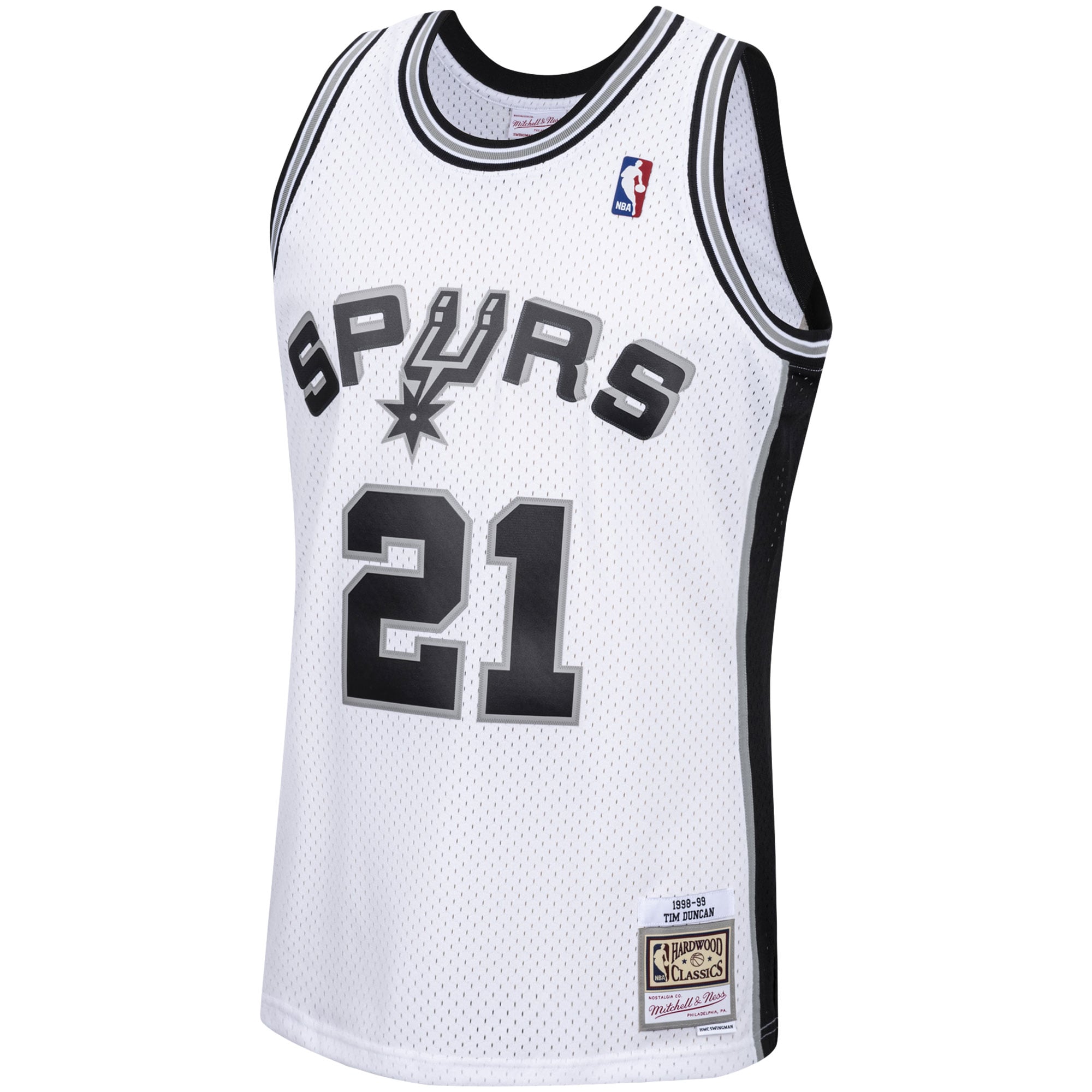 Tim Duncan San Antonio Spurs Mitchell & Ness 1998/99 Hardwood Classics Swingman Jersey White