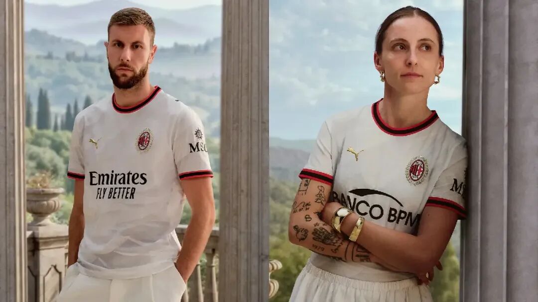 AC Milan Away Kit Luminous White