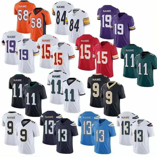 Custom NFL jersey with name and number