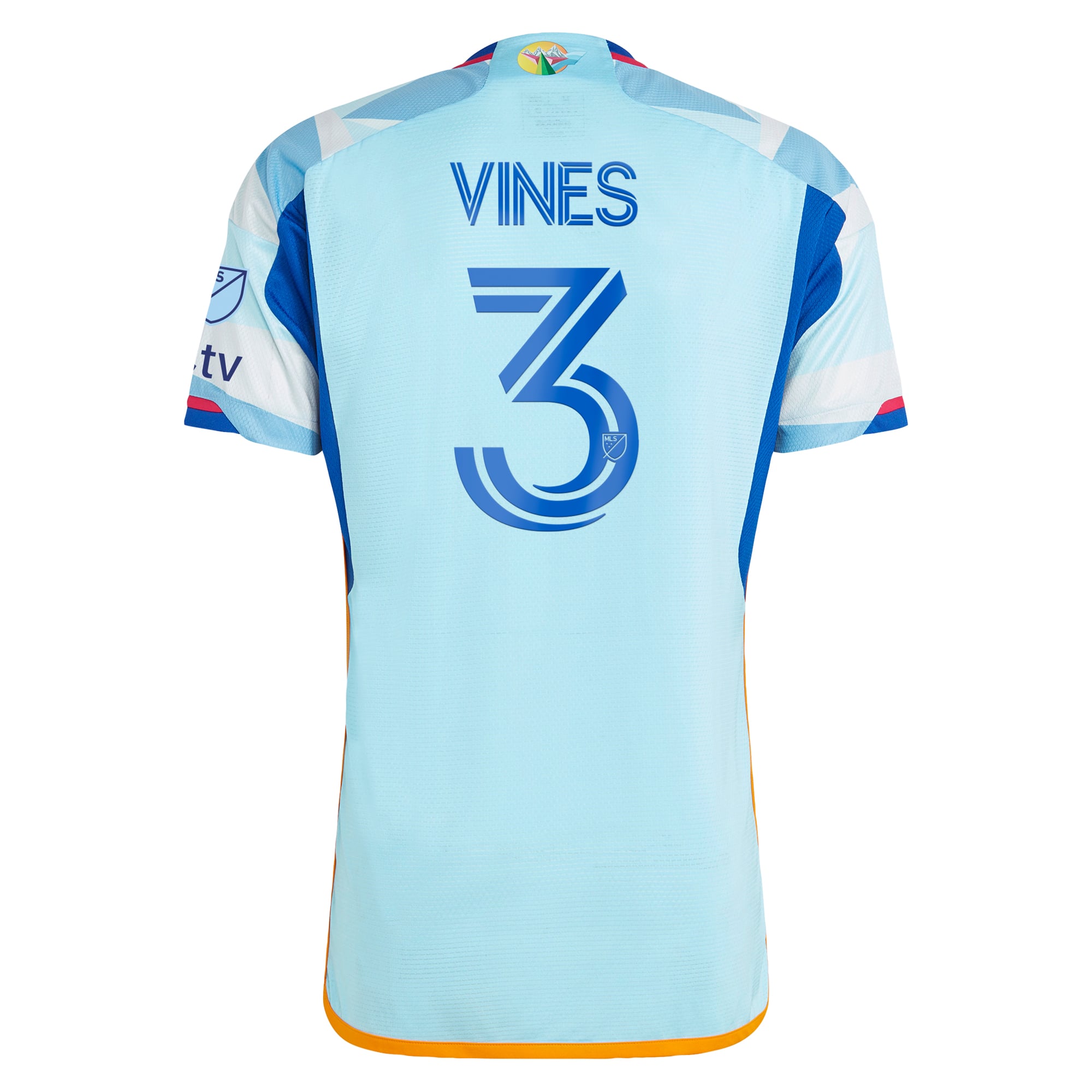 Sam Vines Colorado Rapids 2024 New Day Kit Style Player Jersey Light Blue