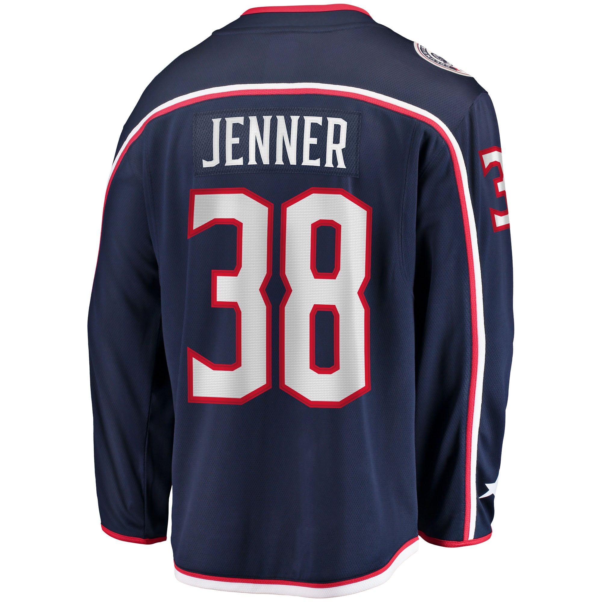 Boone Jenner Columbus Blue Jackets Home Captain Patch Breakaway Player Jersey Navy