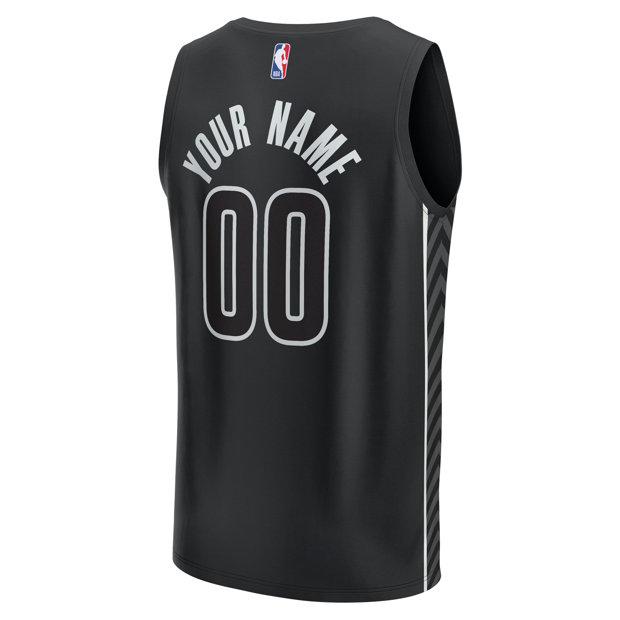 Brooklyn Nets Custom Fast Break Jersey Statement Edition Black