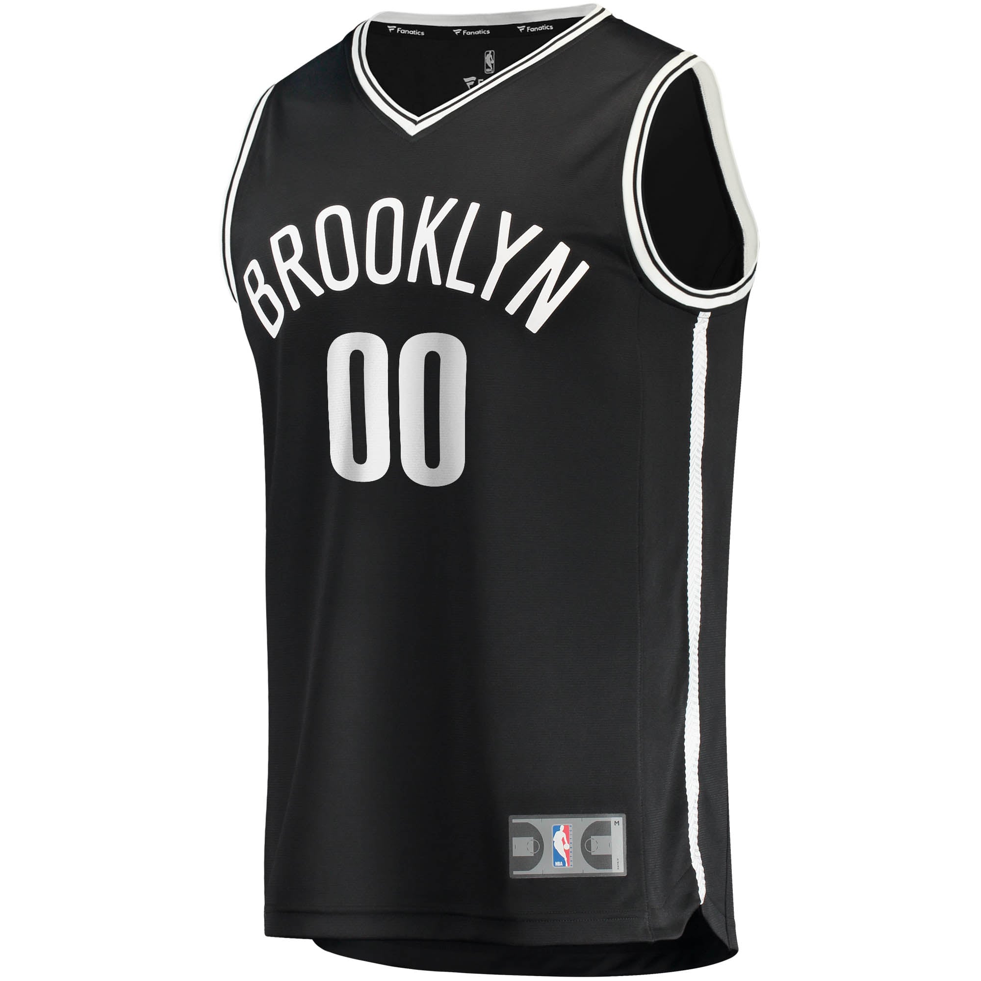 Brooklyn Nets Fast Break Custom Replica Jersey Black Icon Edition