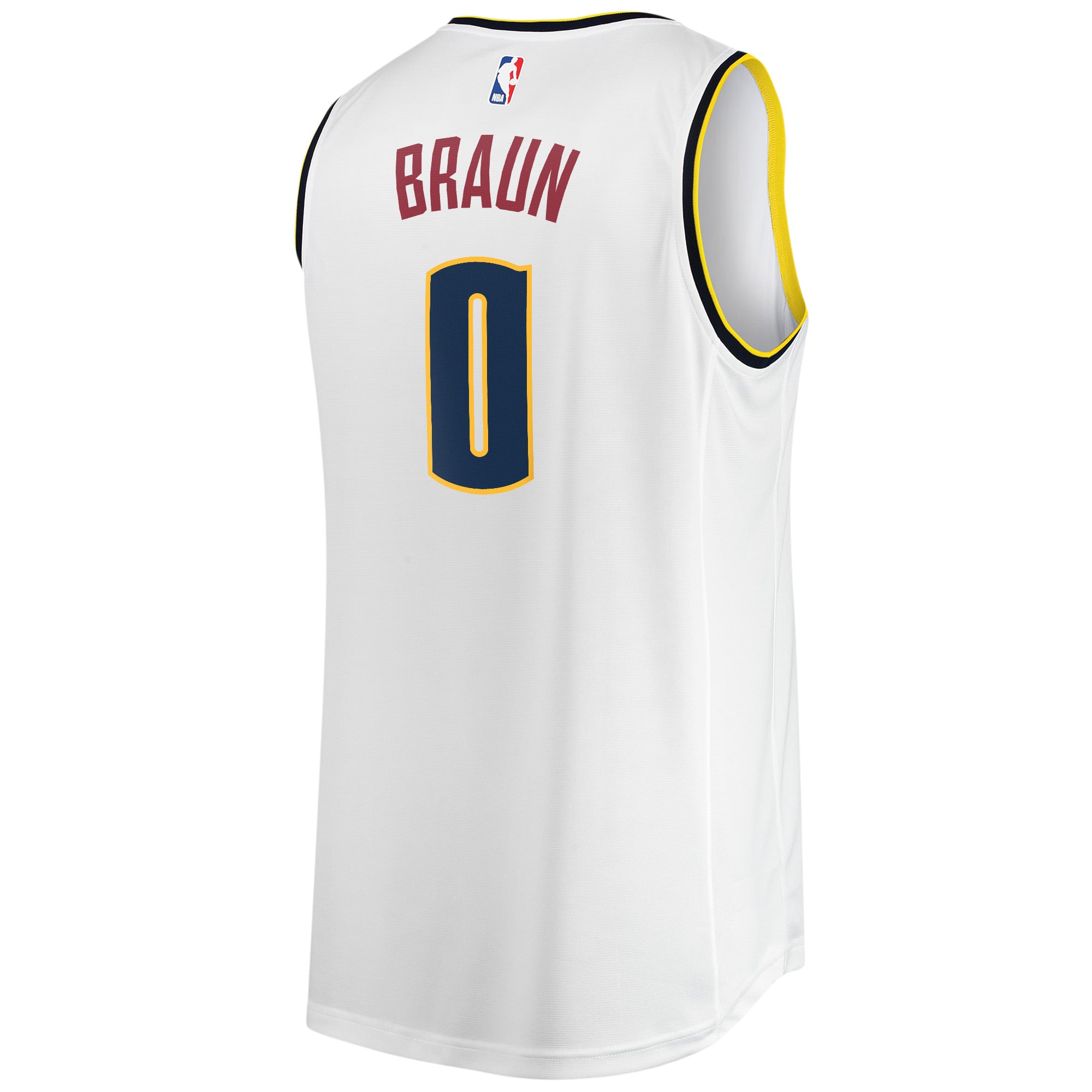 Christian Braun Denver Nuggets Fast Break Player Jersey Association Edition White