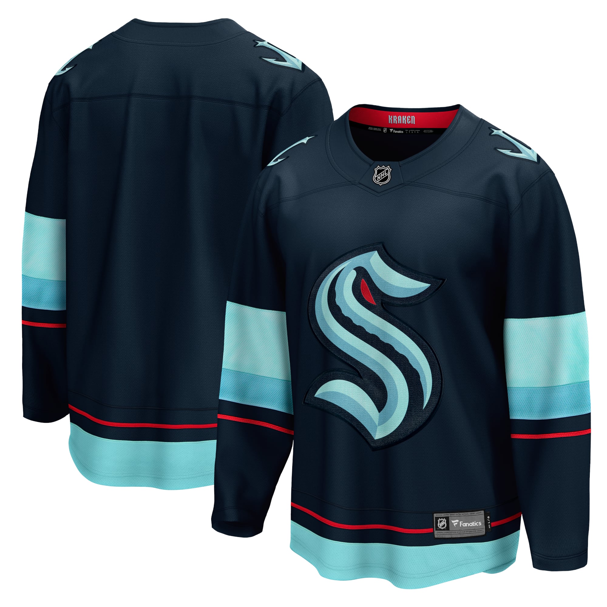 Seattle Kraken Home Breakaway Jersey Deep Sea Blue