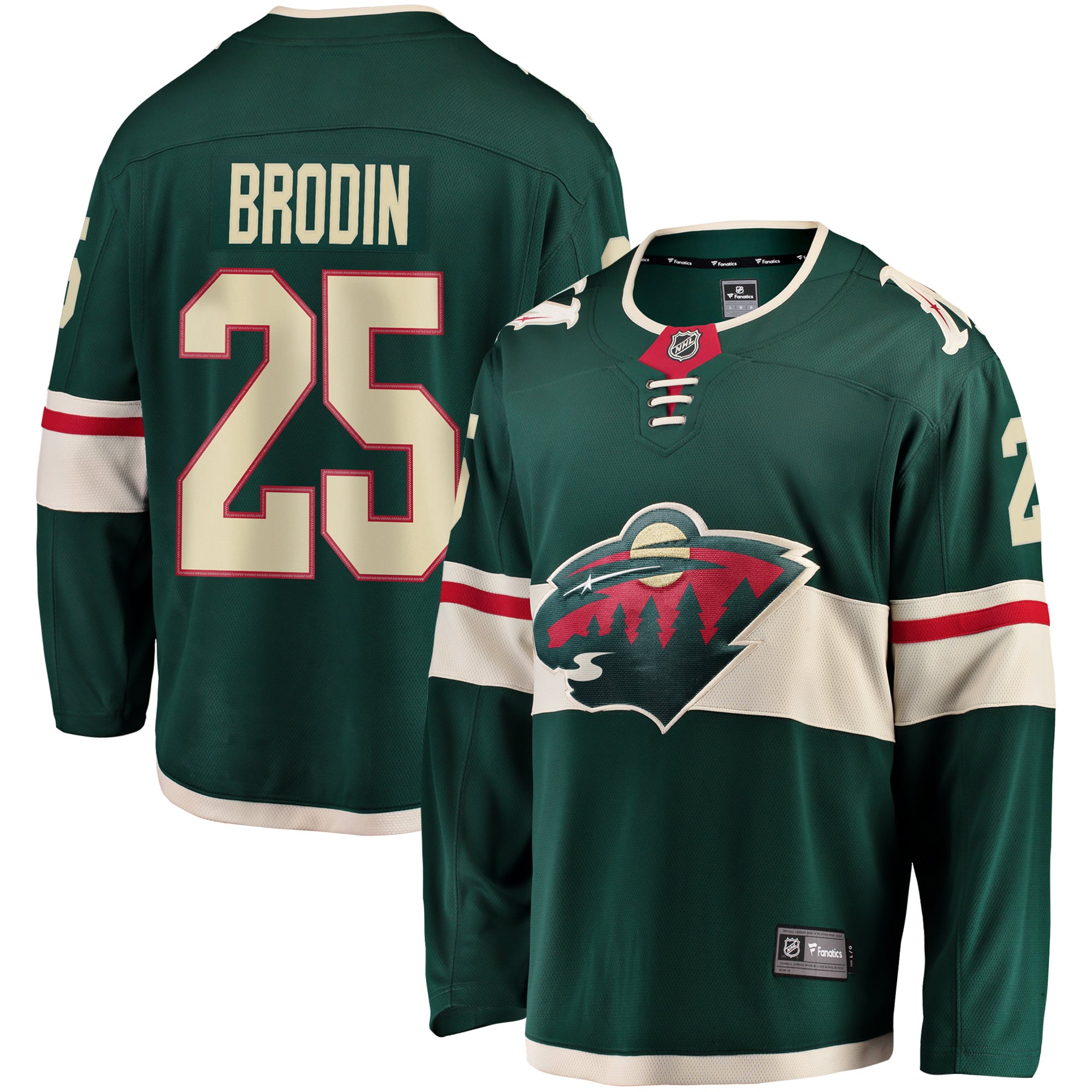 Jonas Brodin Minnesota Wild Breakaway Jersey Green