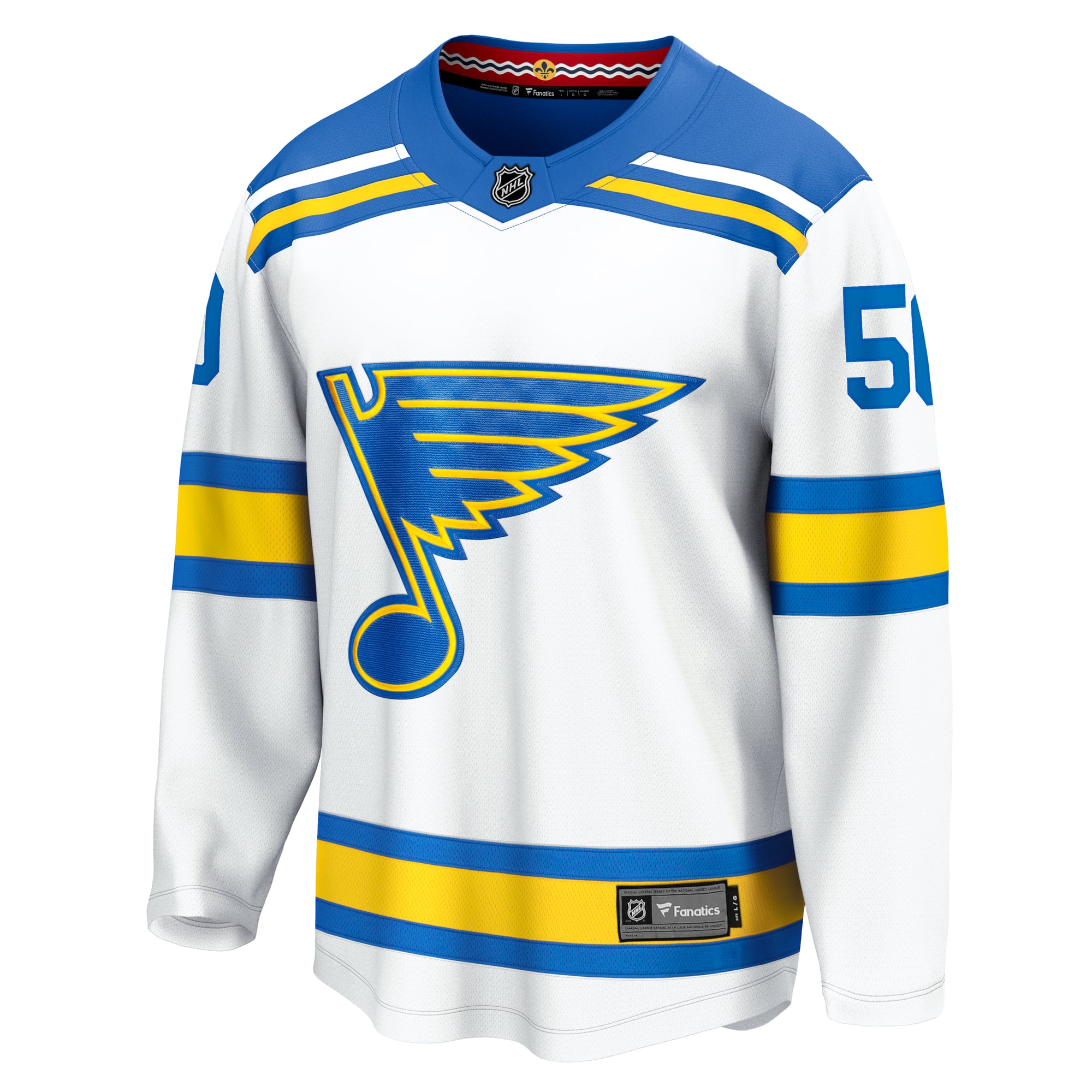Jordan Binnington St. Louis Blues Away Breakaway Player Jersey White