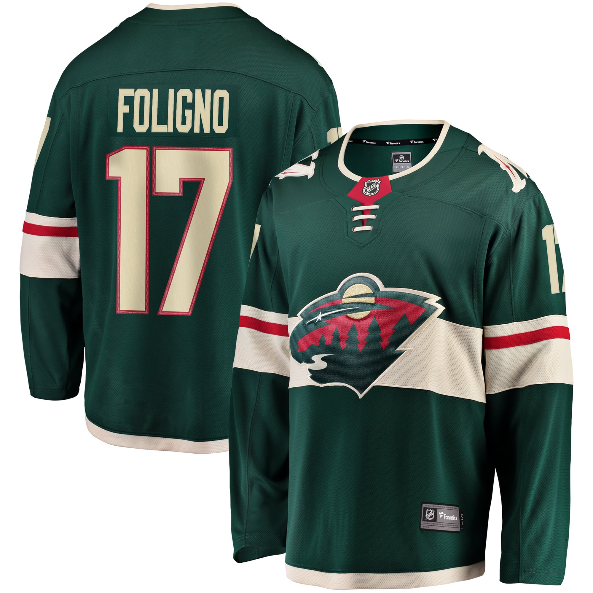 Marcus Foligno Minnesota Wild Breakaway Jersey Green