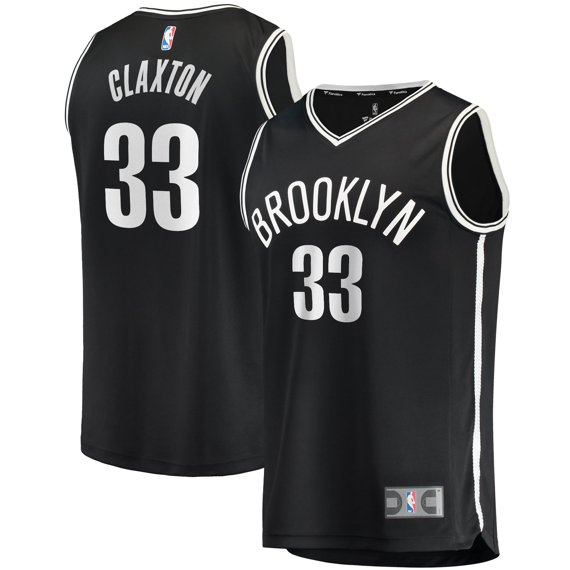 Nicolas Claxton Brooklyn Nets Fast Break Player Jersey Icon Edition Black