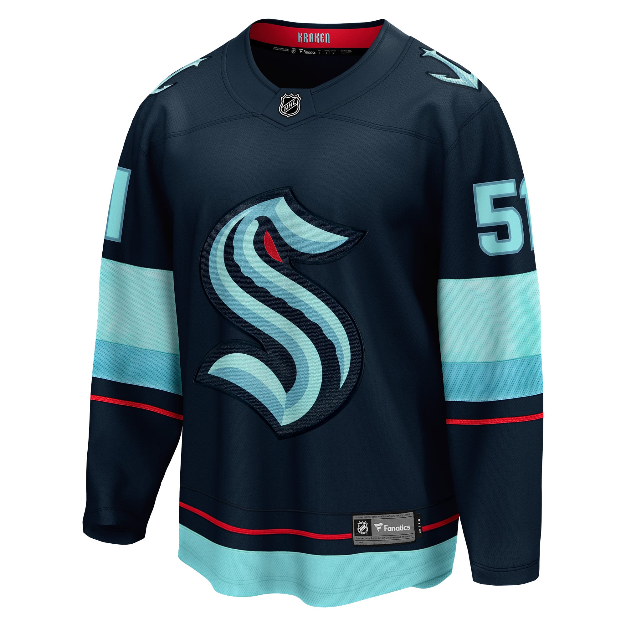 Shane Wright Seattle Kraken Men's Home Breakaway Player Jersey Deep Sea Blue