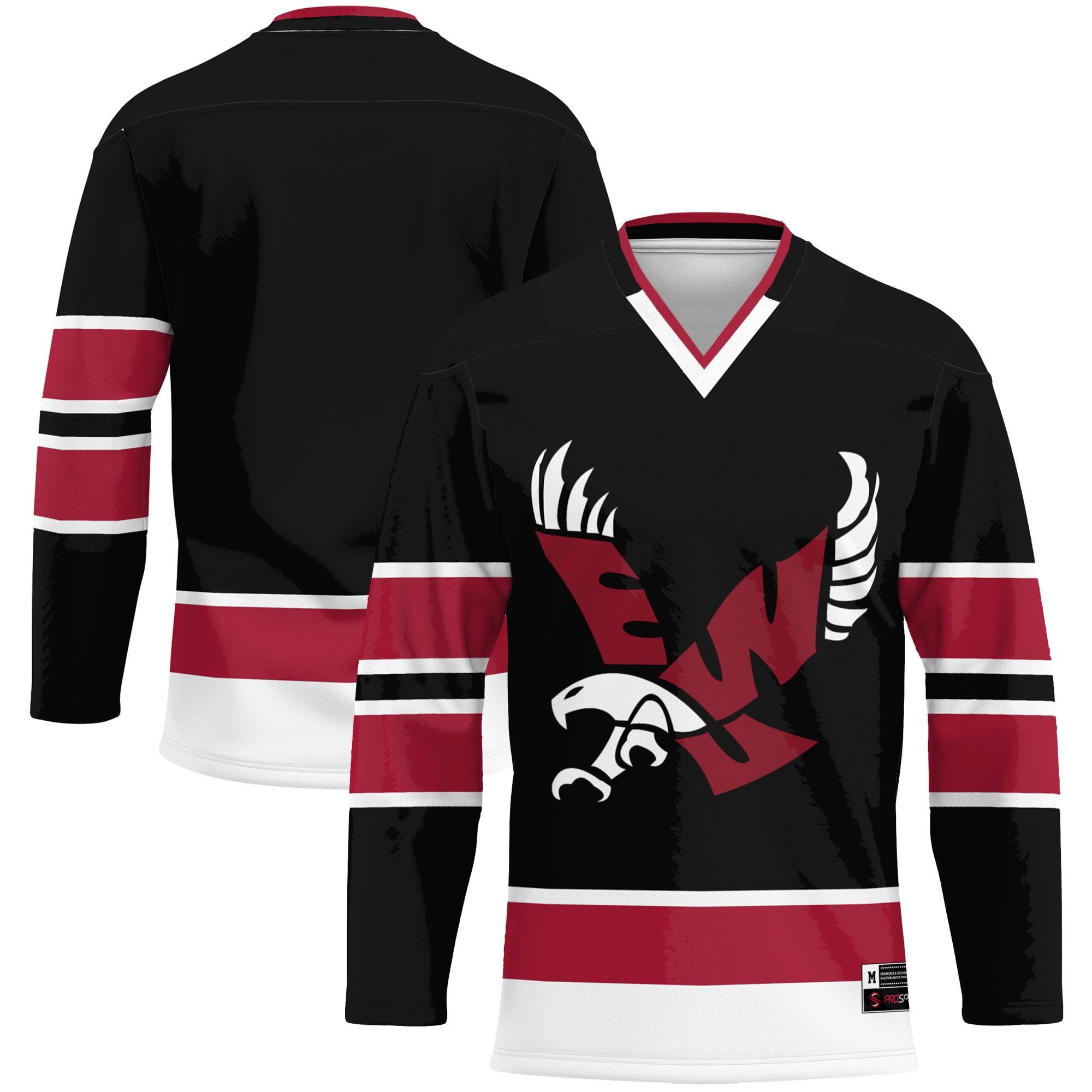 Eastern Washington Eagles Hockey Jersey Black