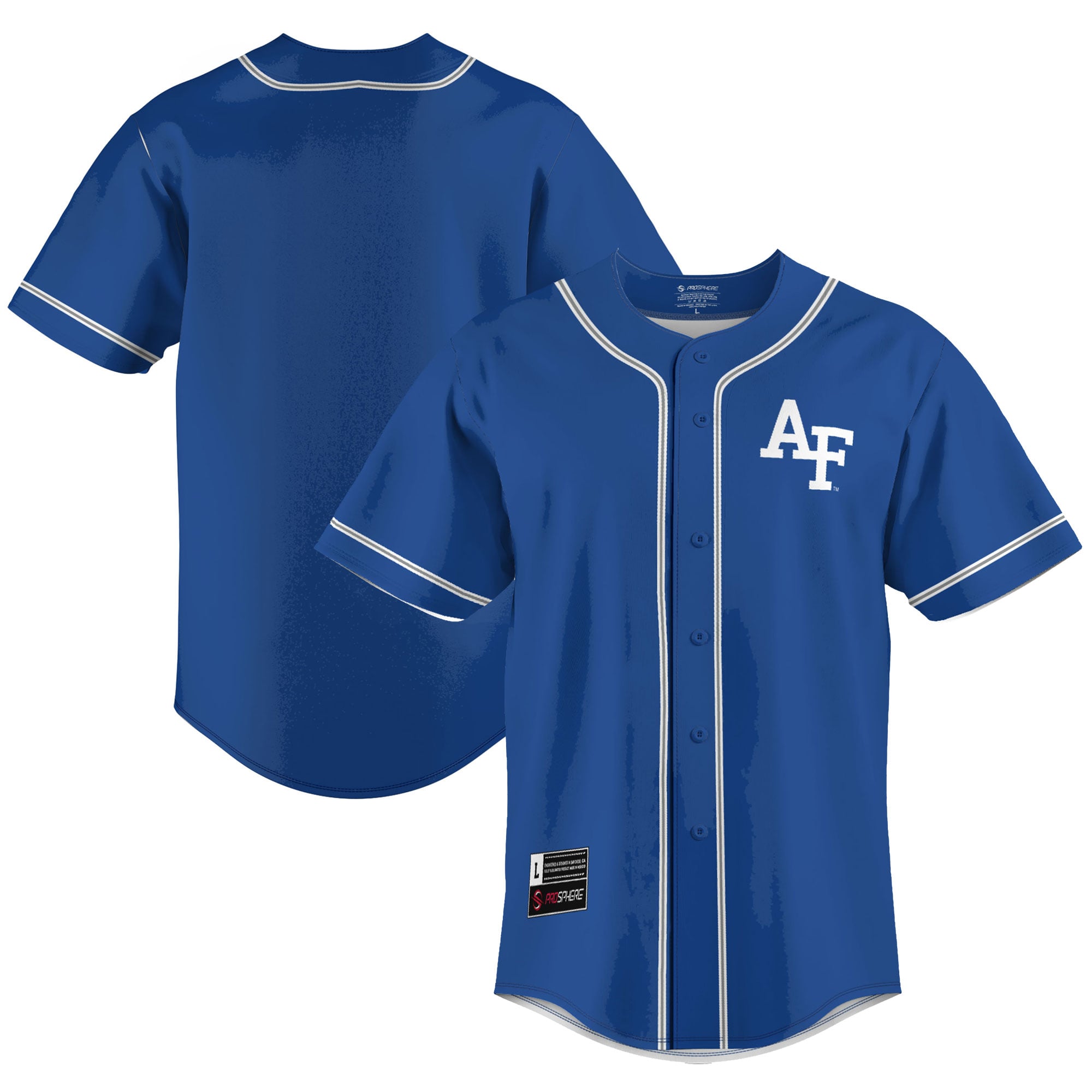 Air Force Falcons Lightweight Baseball Jersey Blue