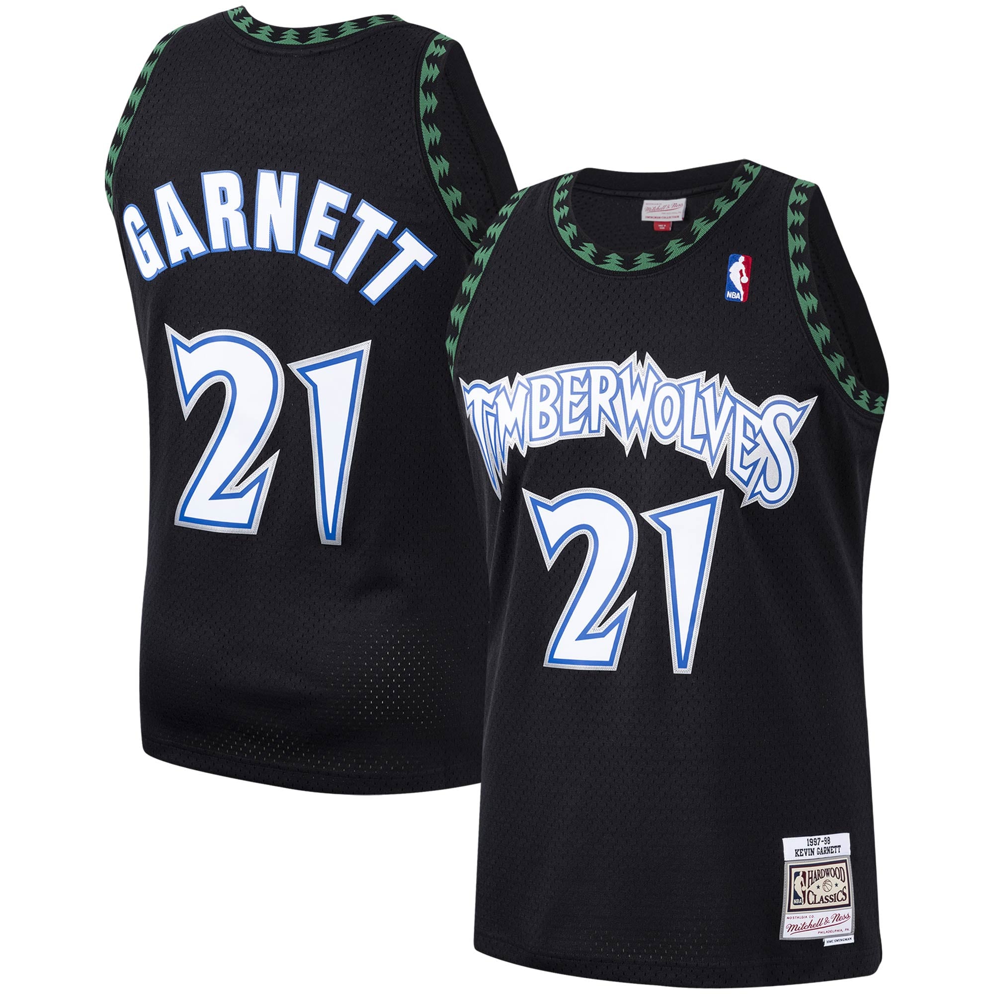 Kevin Garnett Minnesota Timberwolves Mitchell & Ness Hardwood Classics Swingman Jersey Black
