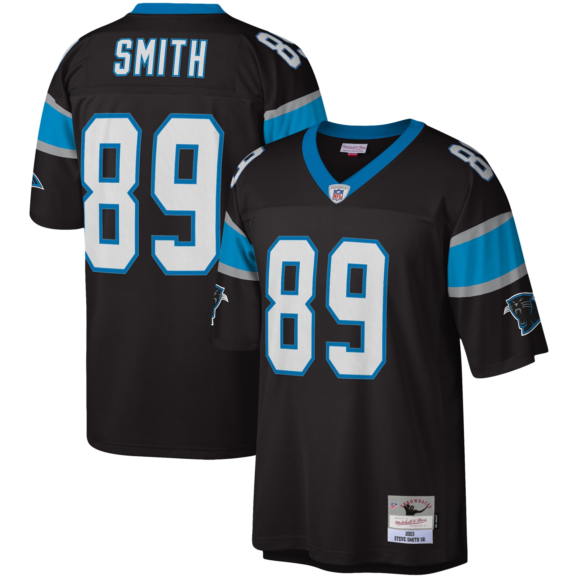 Steve Smith Carolina Panthers Mitchell & Ness Legacy Replica Jersey Black