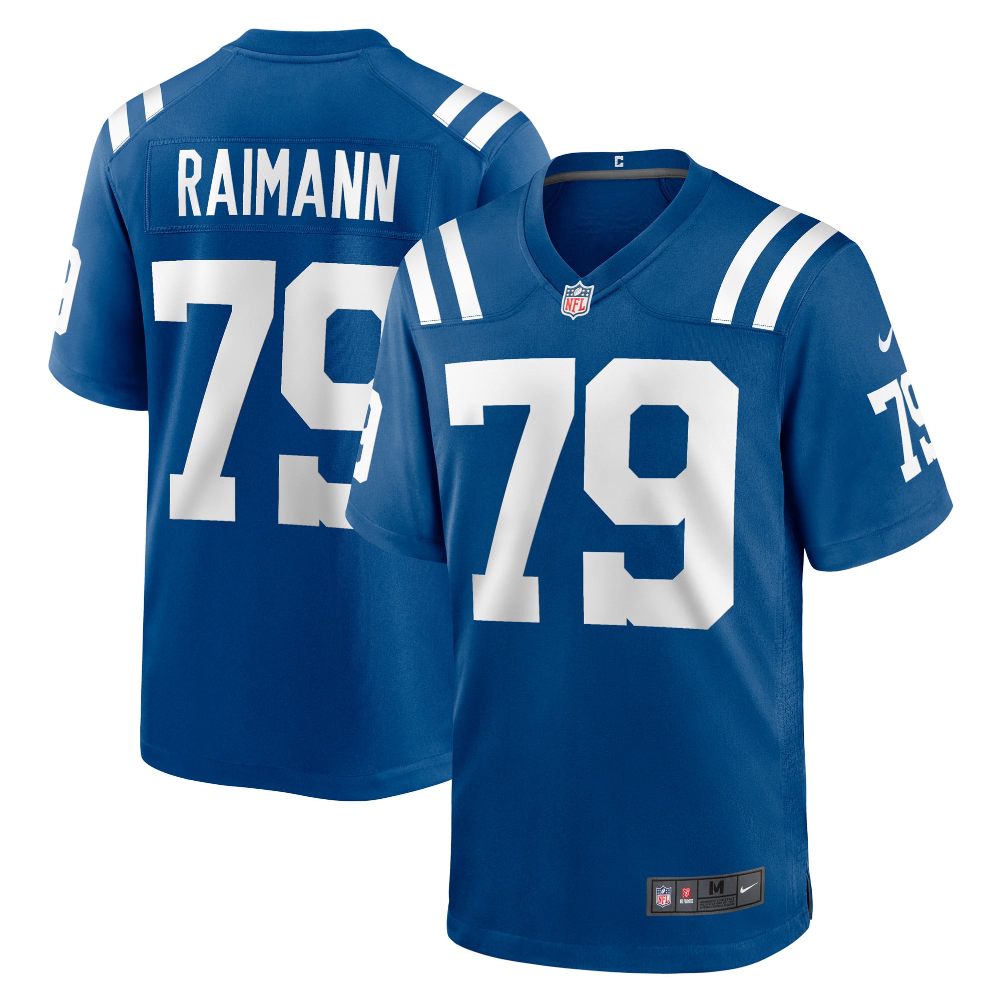 Bernhard Raimann Indianapolis Colts Player Game Jersey Royal