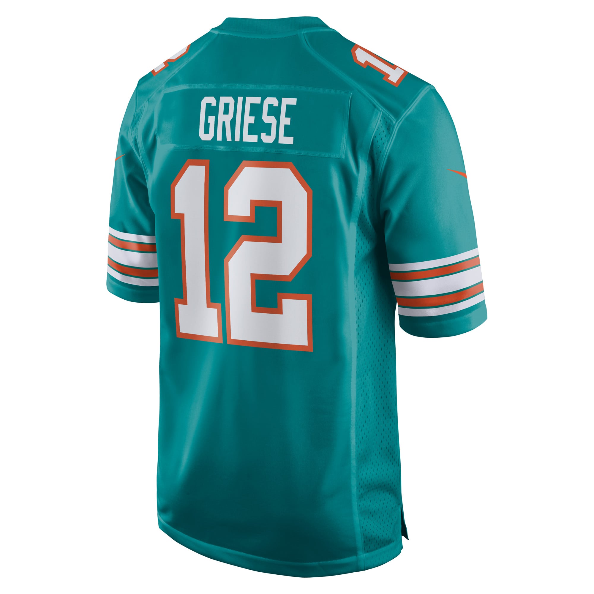 Bob Griese Miami Dolphins Retired Player Jersey Aqua