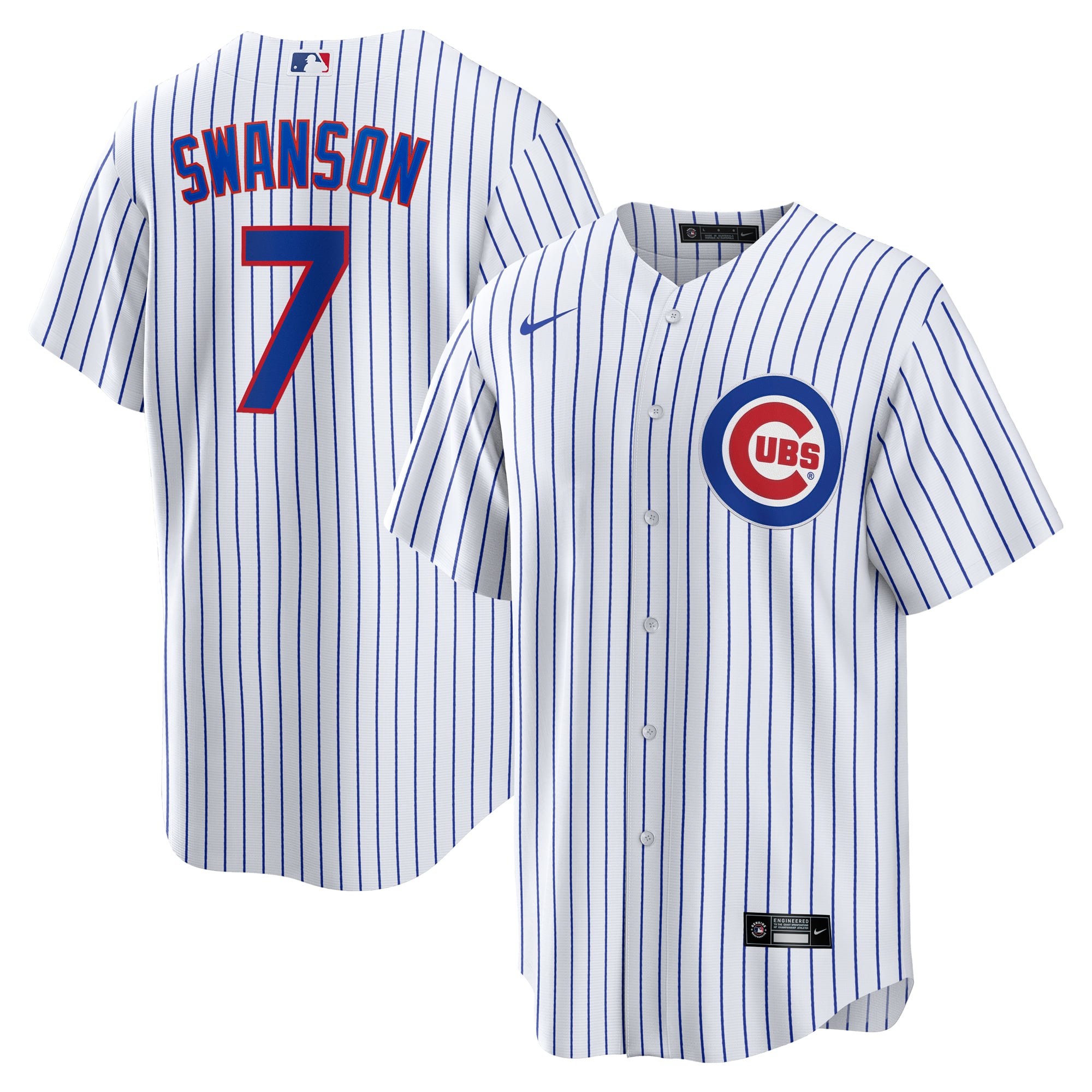 Dansby Swanson Chicago Cubs Replica Player Jersey White