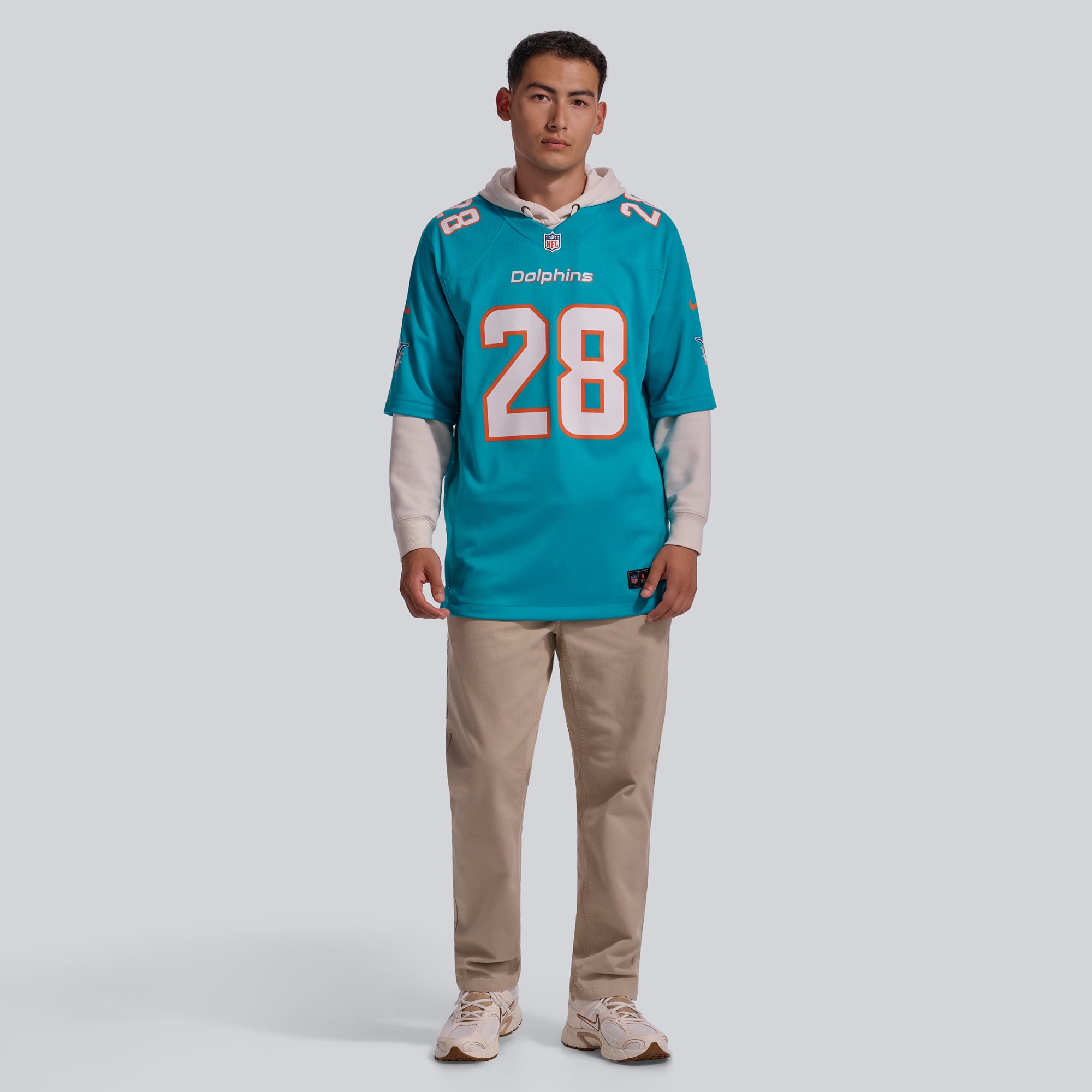Devon Achane Miami Dolphins Player Game Jersey Aqua