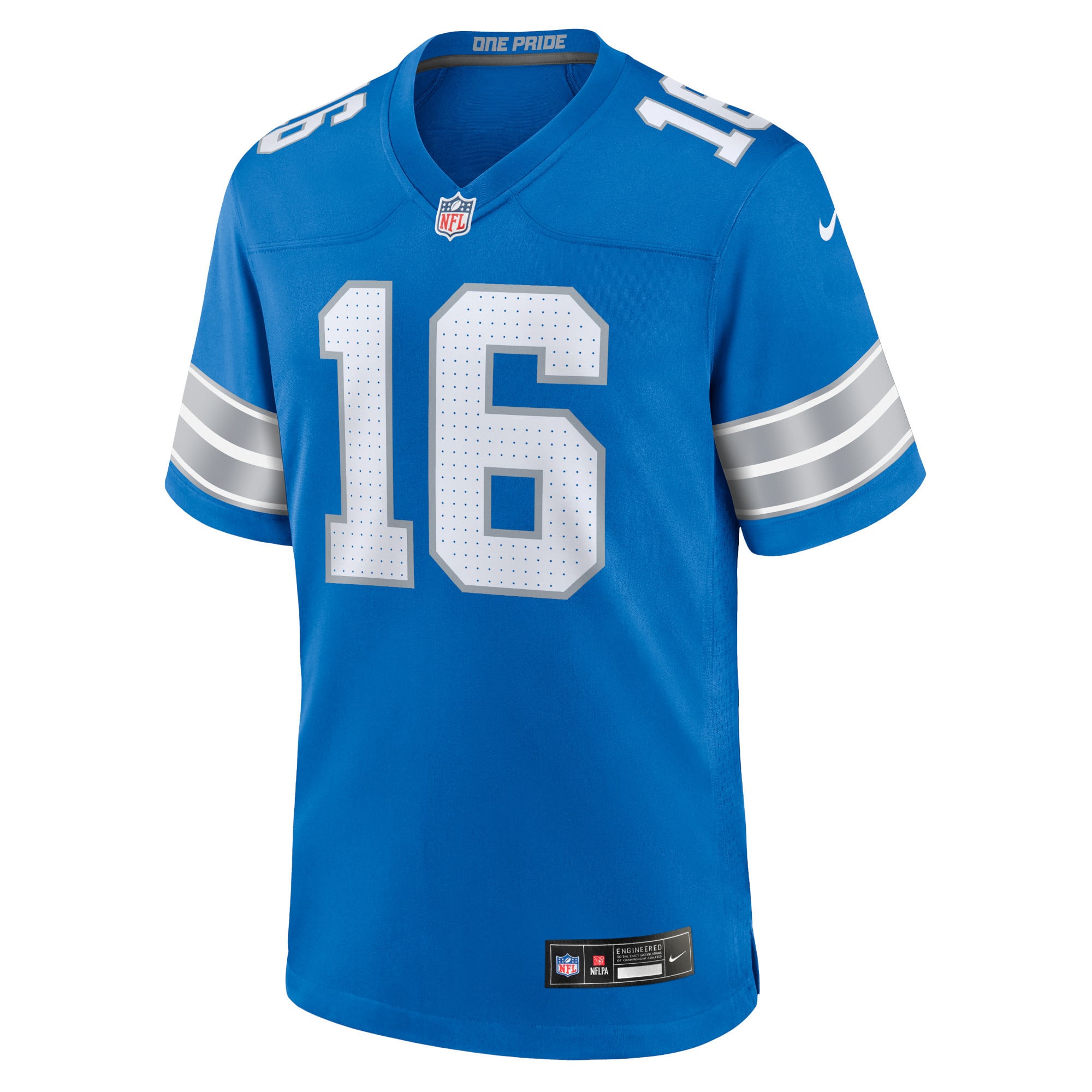 Jared Goff Detroit Lions Game Jersey Blue