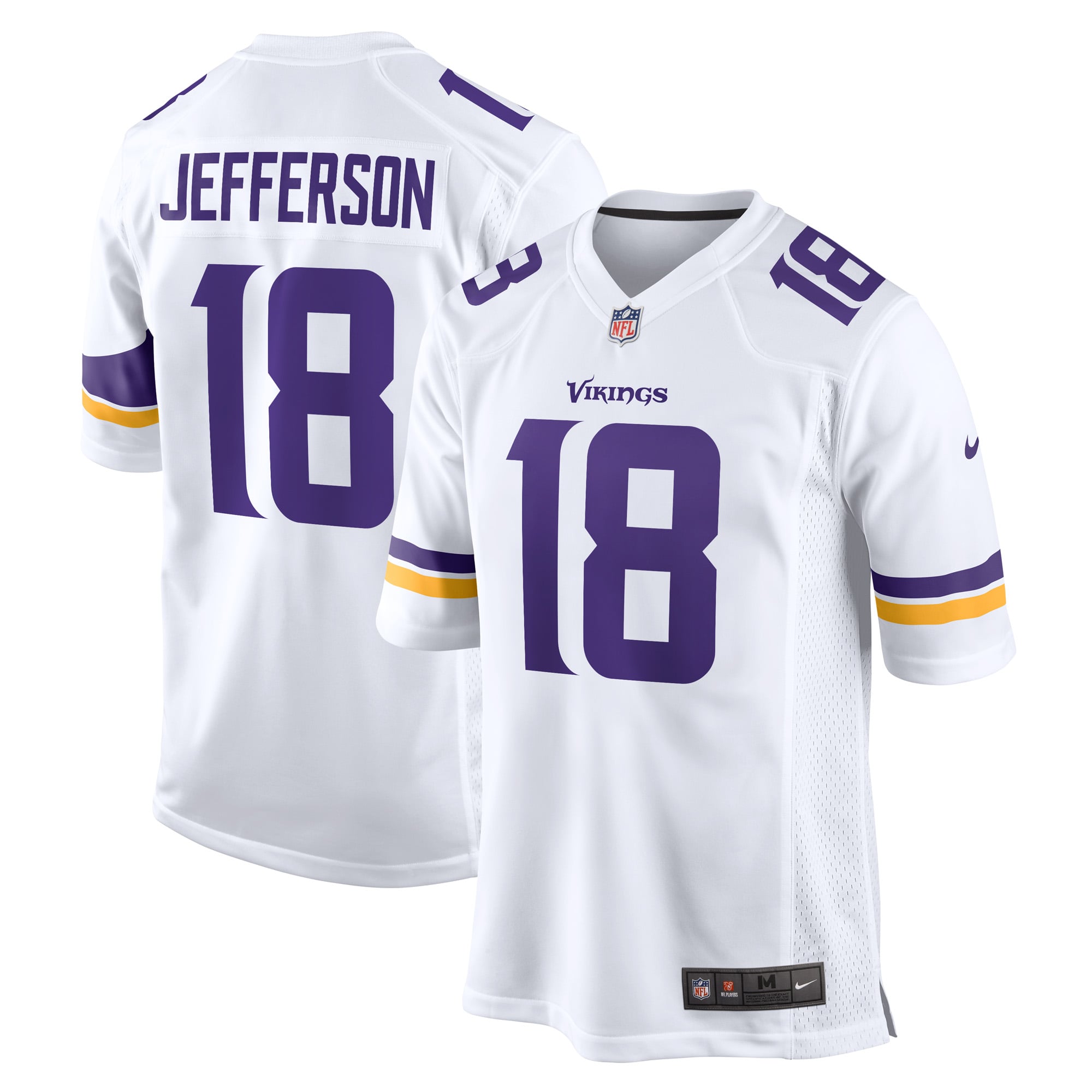 Justin Jefferson Minnesota Vikings Game Player Jersey White