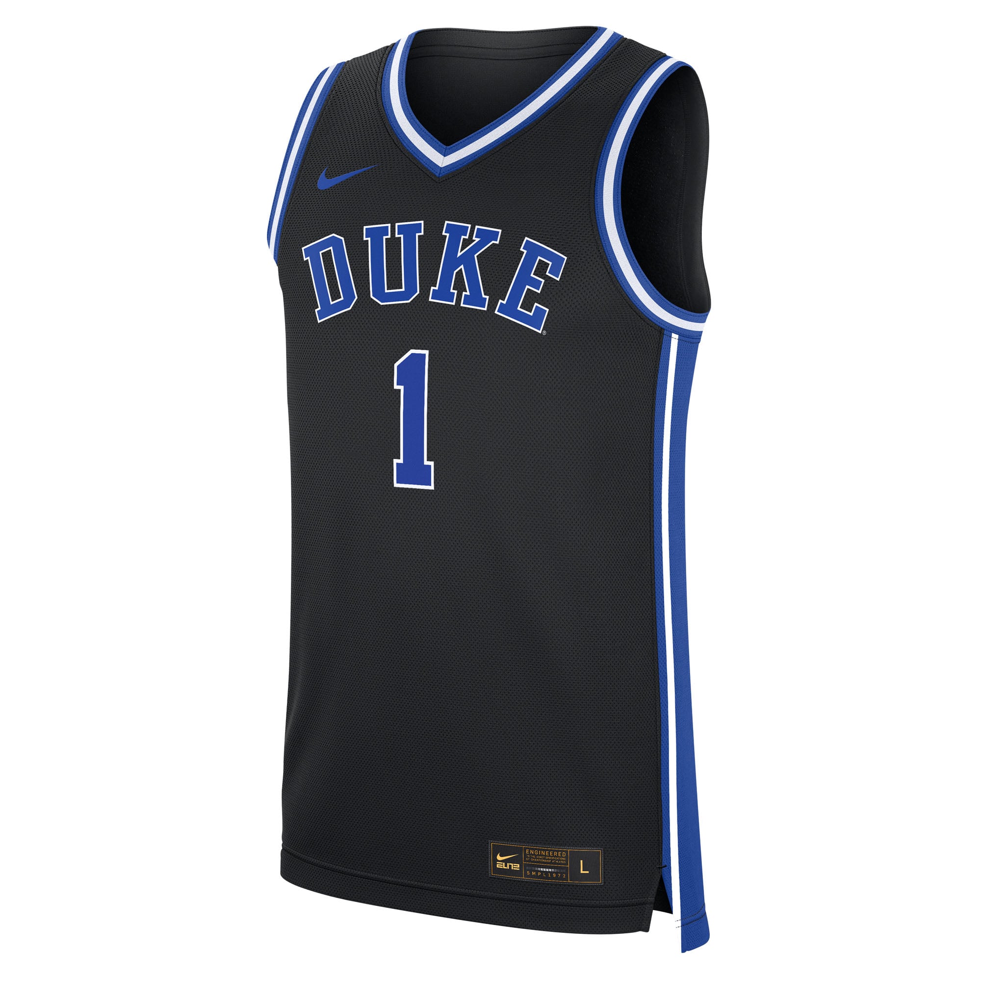 1 Duke Blue Devils Alternate Replica Jersey Black