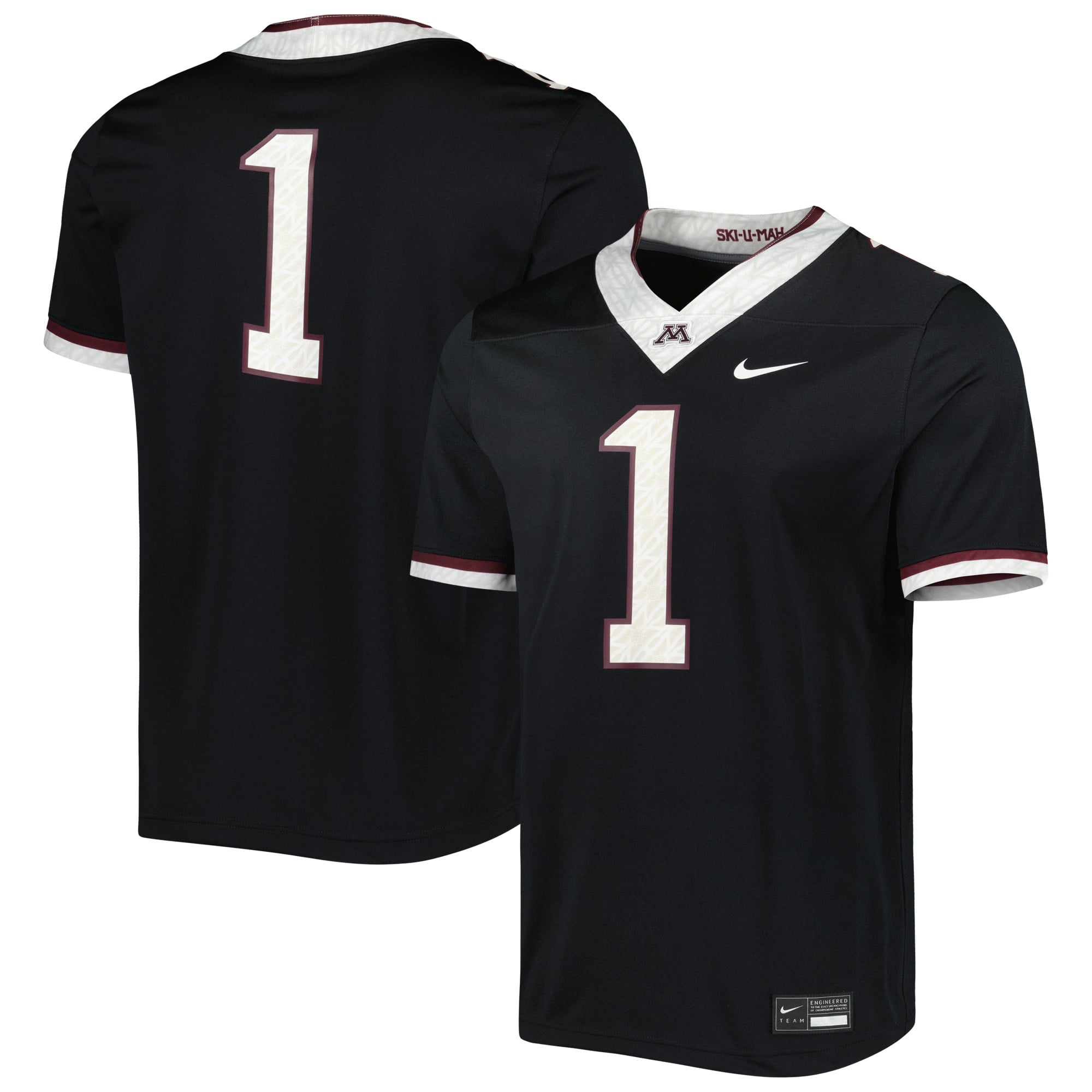 1 Minnesota Golden Gophers Untouchable Football Jersey Black