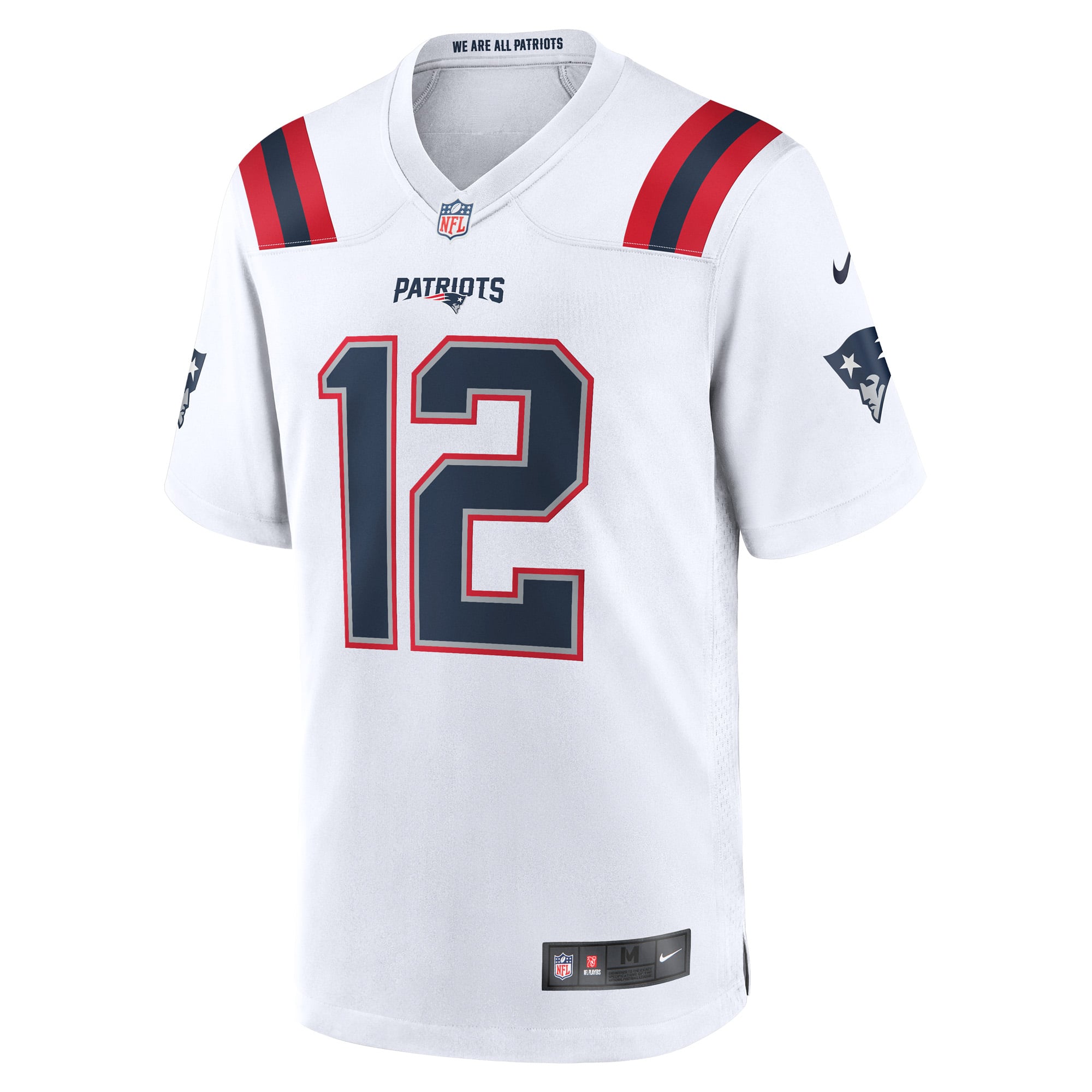 Tom Brady New England Patriots Retired Game Jersey White