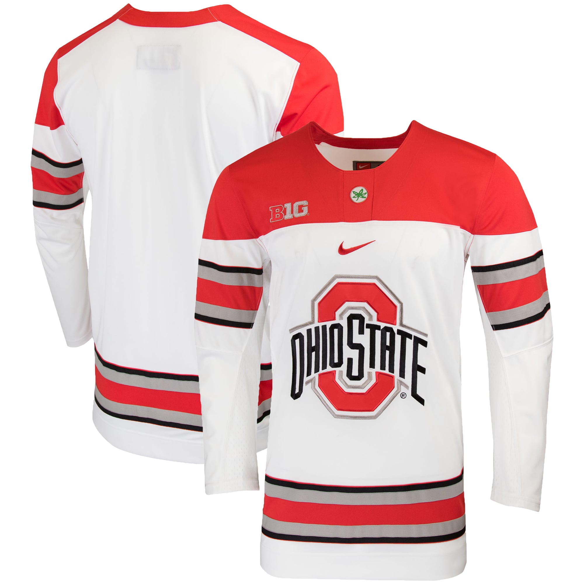 Ohio State Buckeyes Replica College Hockey Jersey White