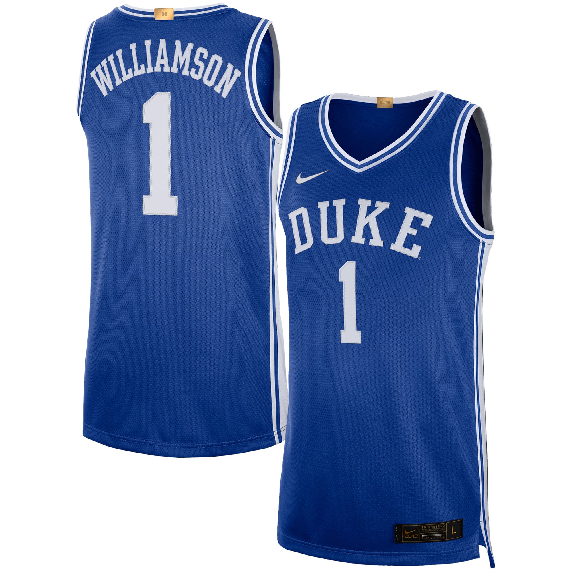 Zion Williamson Duke Blue Devils Alumni Player Limited Basketball Jersey Royal