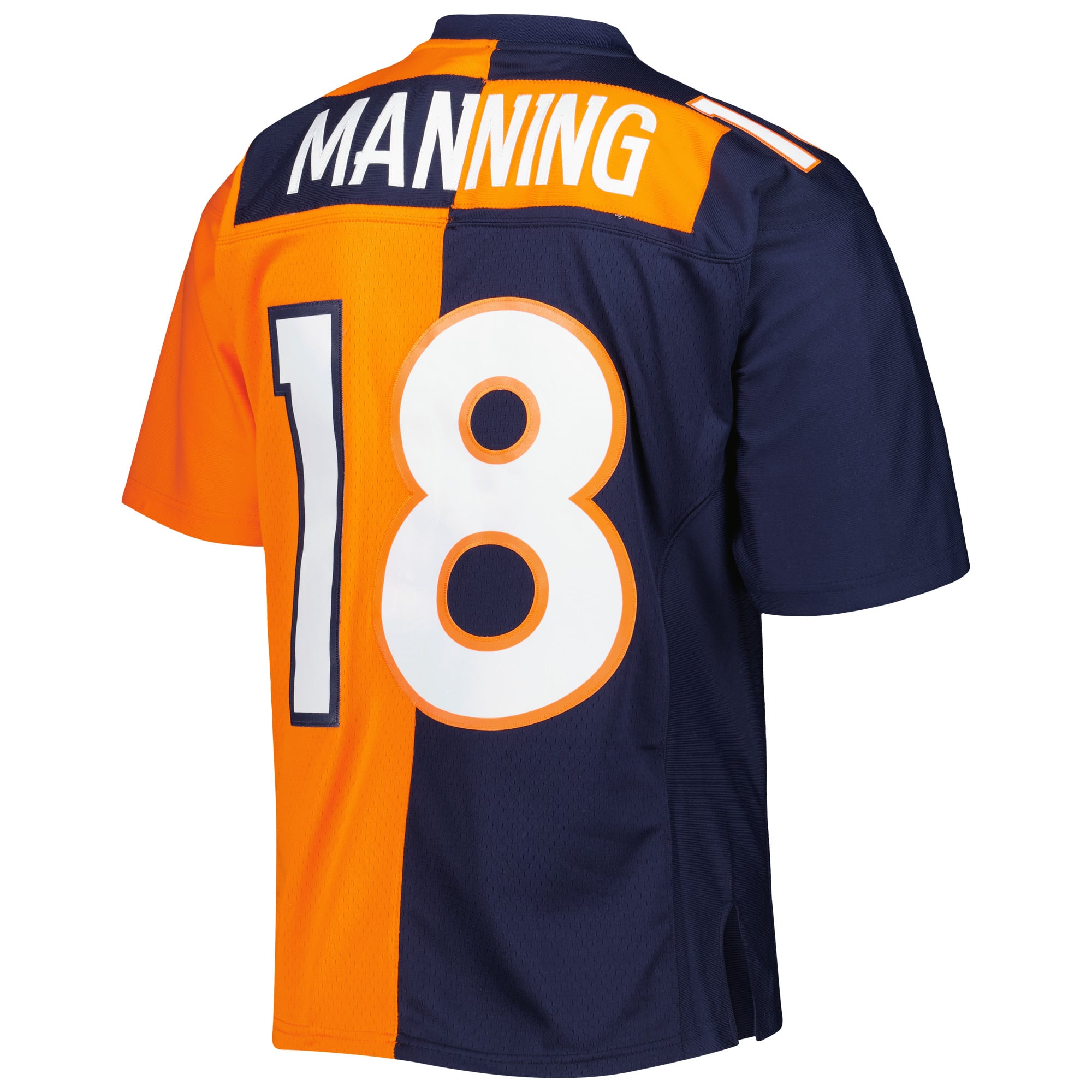 Peyton Manning Denver Broncos Mitchell & Ness 2015 Split Legacy Replica Jersey Navy/Orange