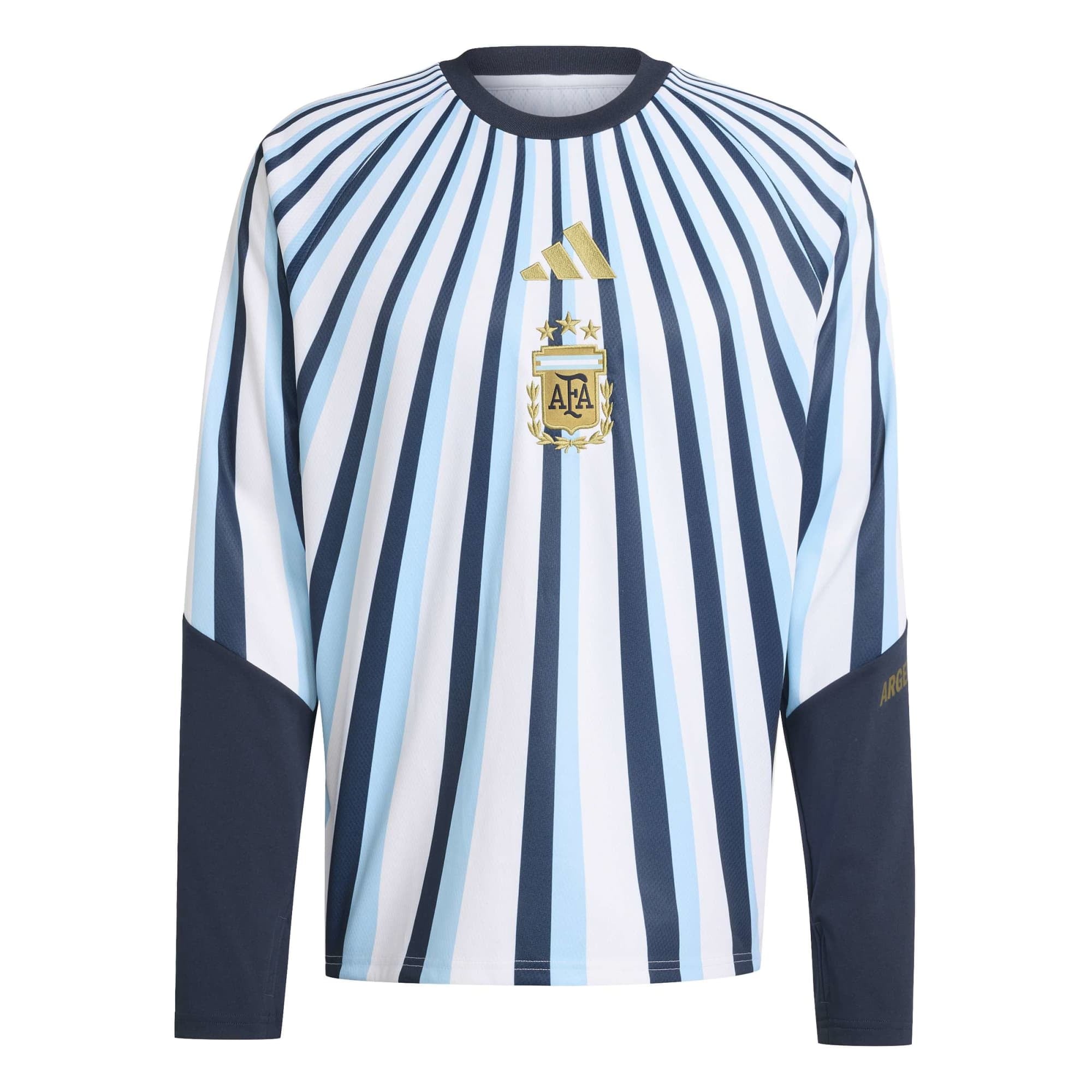 Argentina National Team 2026 Long Sleeve Pre Match Top White