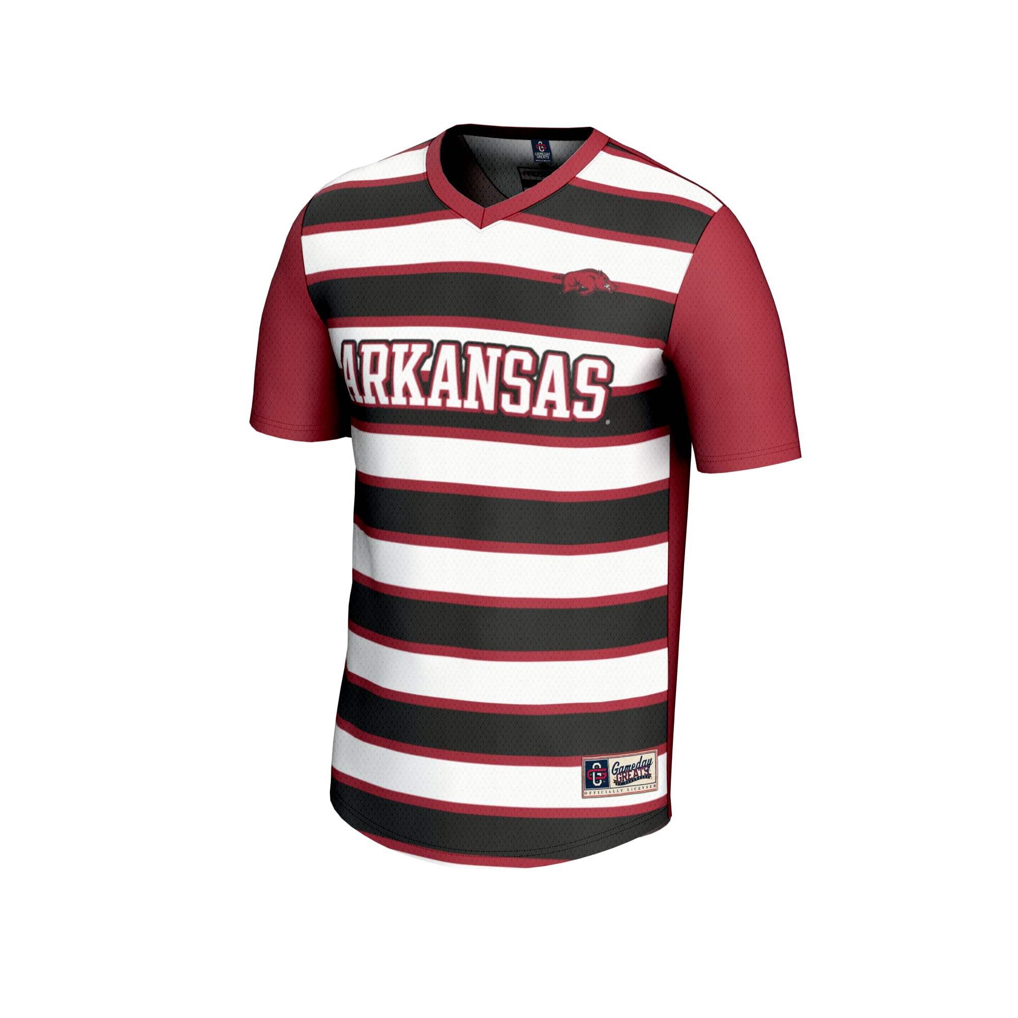 1 Arkansas Razorbacks Youth Lightweight Soccer Fashion Jersey Cardinal