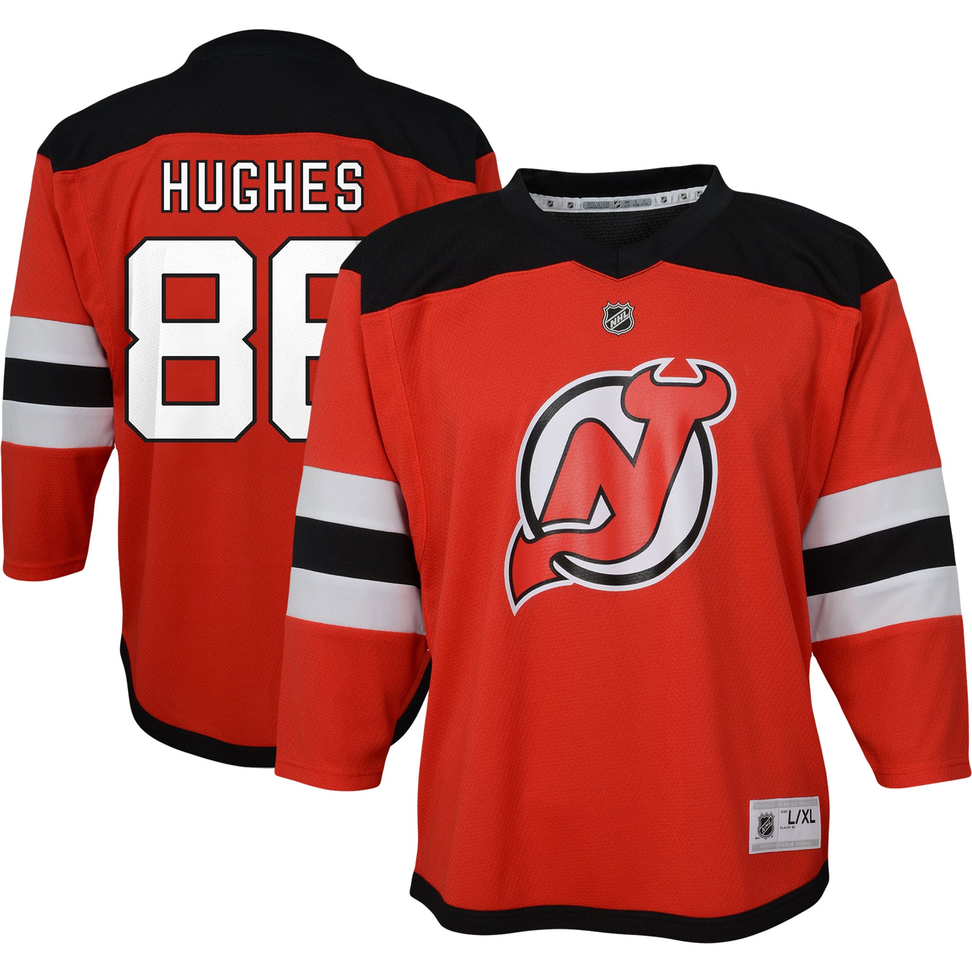 Jack Hughes New Jersey Devils Preschool Home Replica Player Jersey Red
