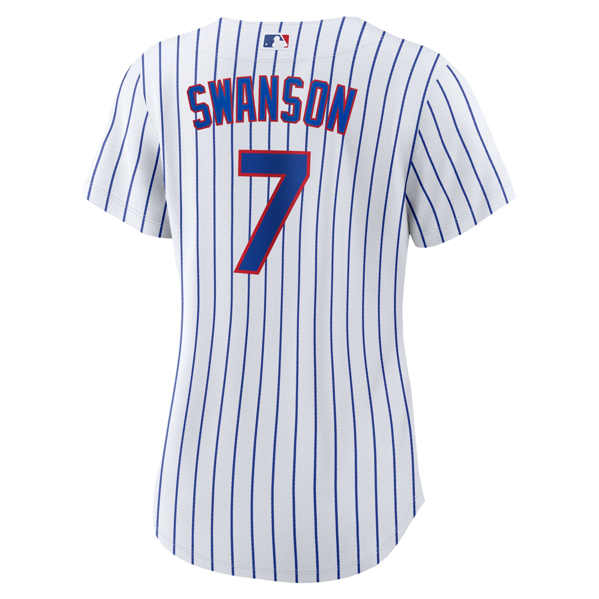 Dansby Swanson Chicago Cubs Women's Home Replica Player Jersey White/Royal