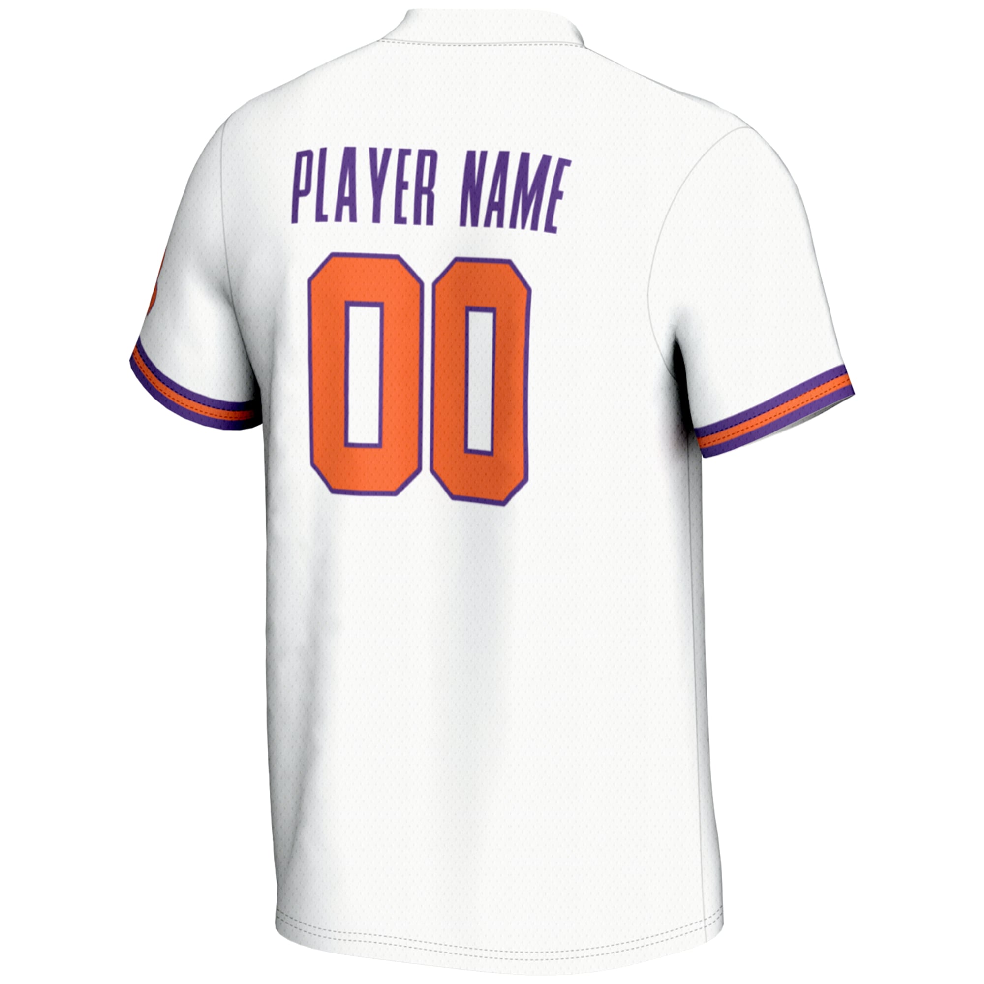 Clemson Tigers Unisex NIL Pick A Player Lightweight Softball Jersey White