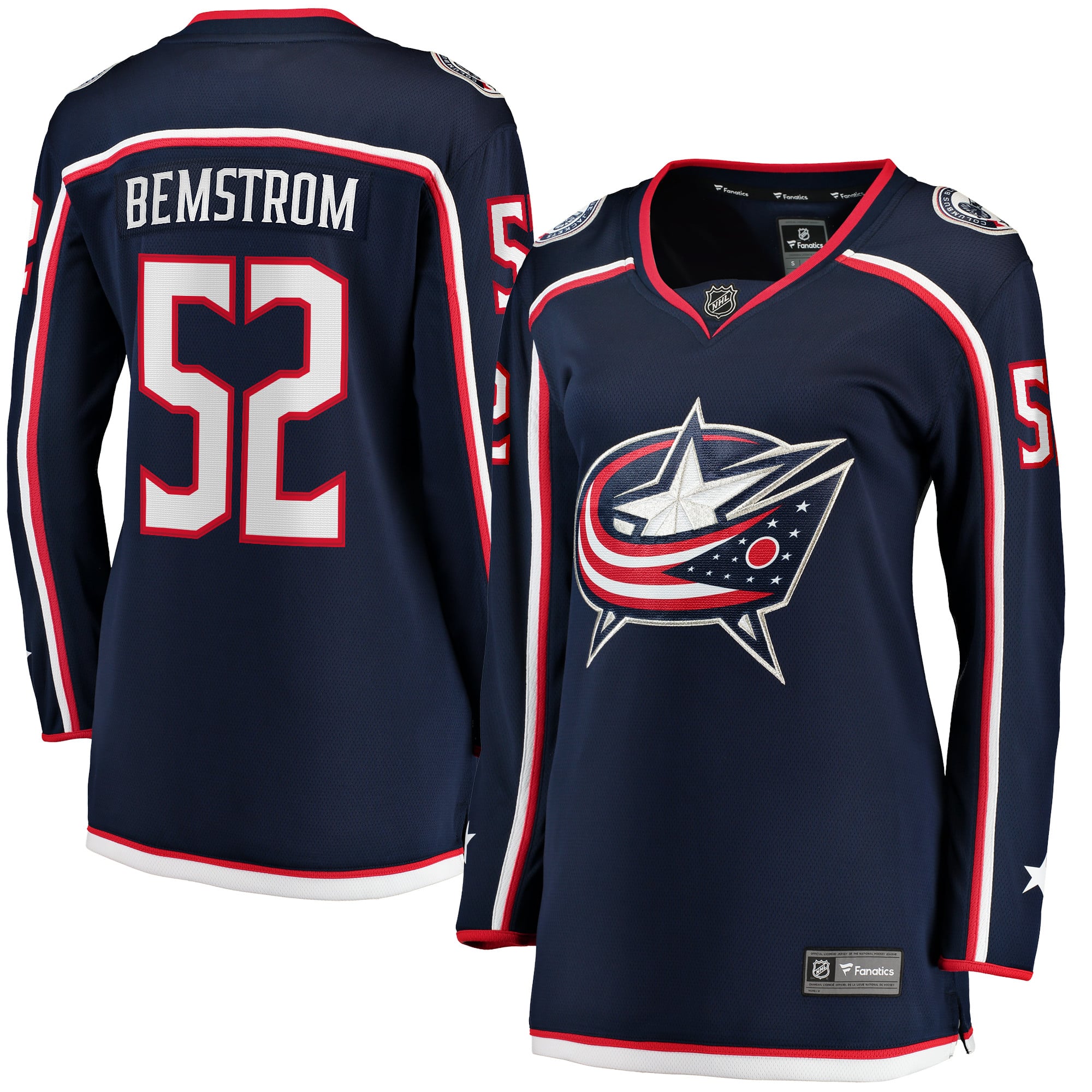 Emil Bemstrom Columbus Blue Jackets Women's Home Breakaway Player Jersey Navy