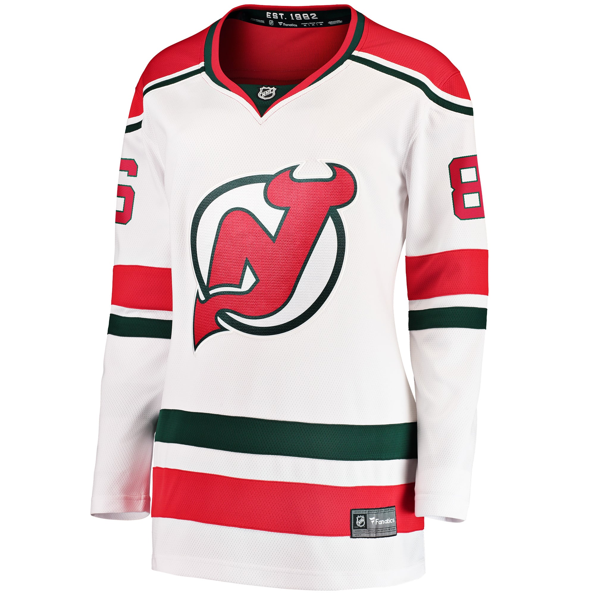 Jack Hughes New Jersey Devils Women's Alternate Breakaway Jersey White