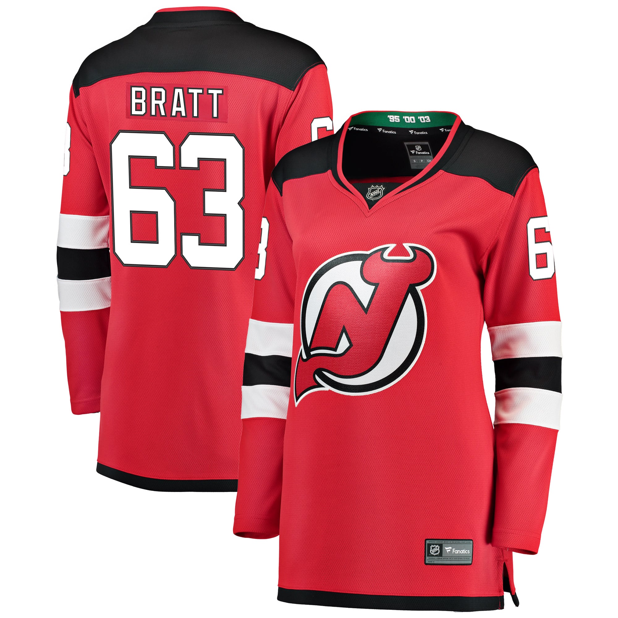 Jesper Bratt New Jersey Devils Women's Home Breakaway Player Jersey Red