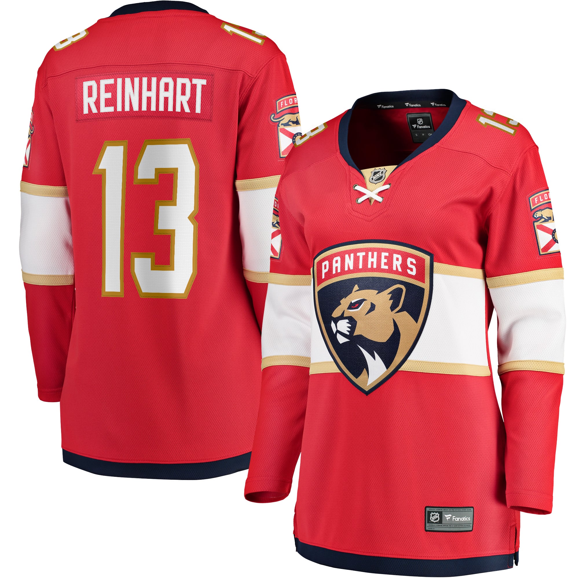 Sam Reinhart Florida Panthers Women's Breakaway Player Jersey Red