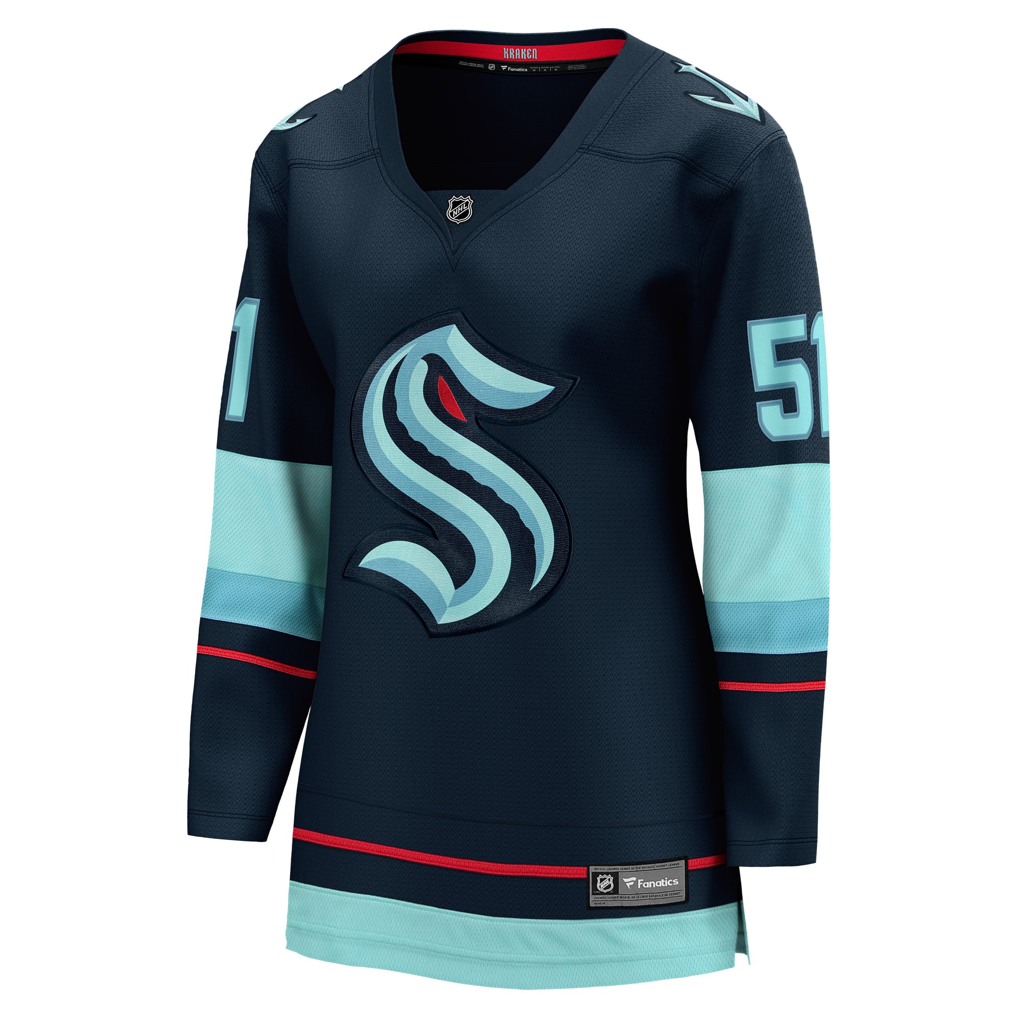 Shane Wright Seattle Kraken Women's Home Breakaway Jersey Deep Sea Blue