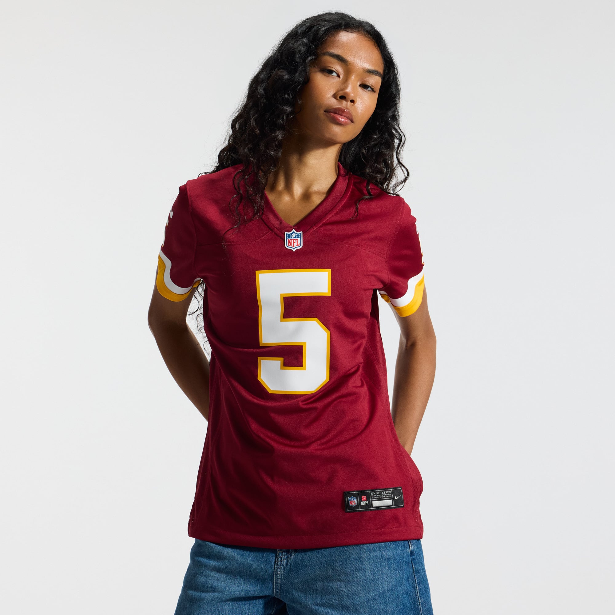 Jayden Daniels Washington Commanders Women's Game Jersey Burgundy