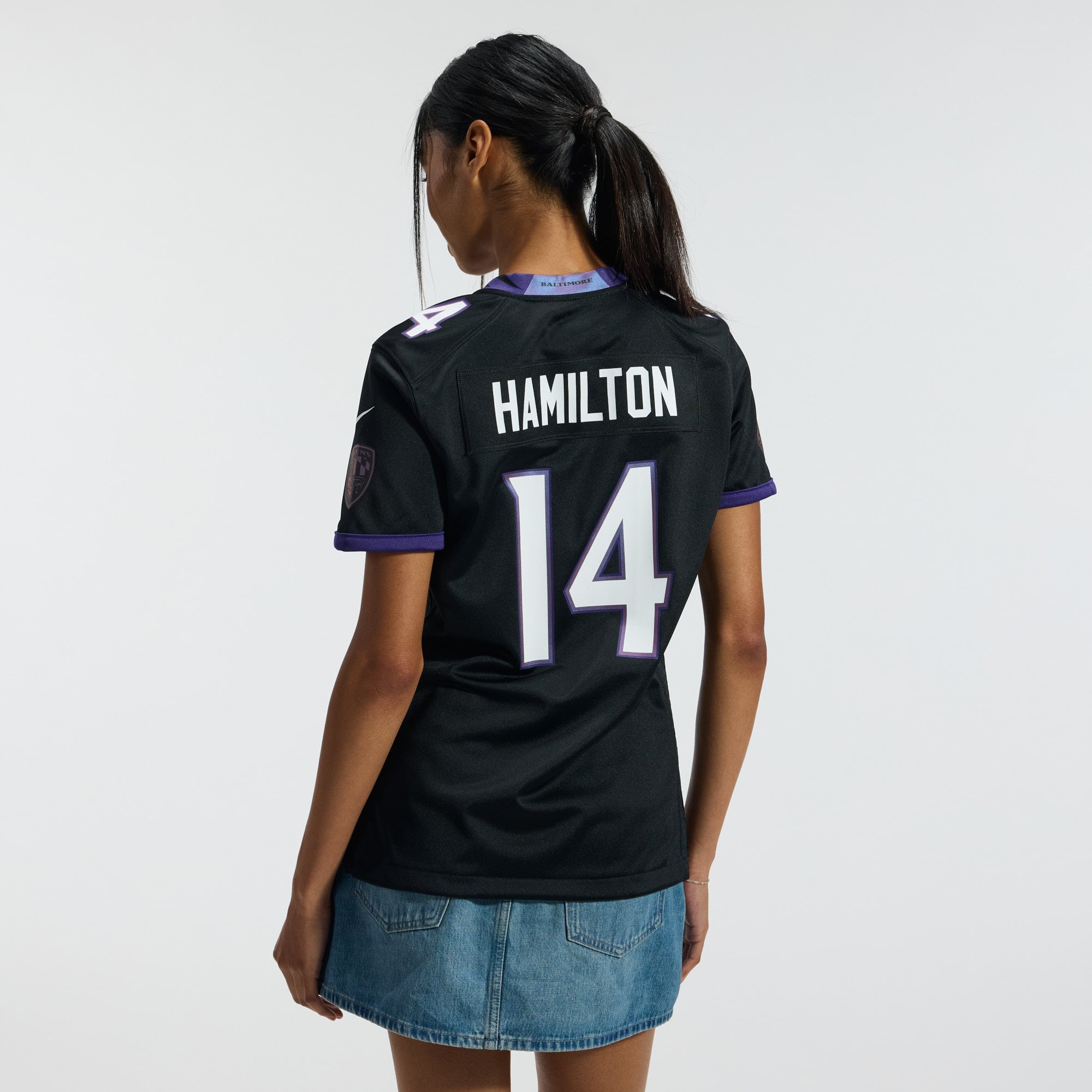 Kyle Hamilton Baltimore Ravens Women's Alternate Game Jersey Black