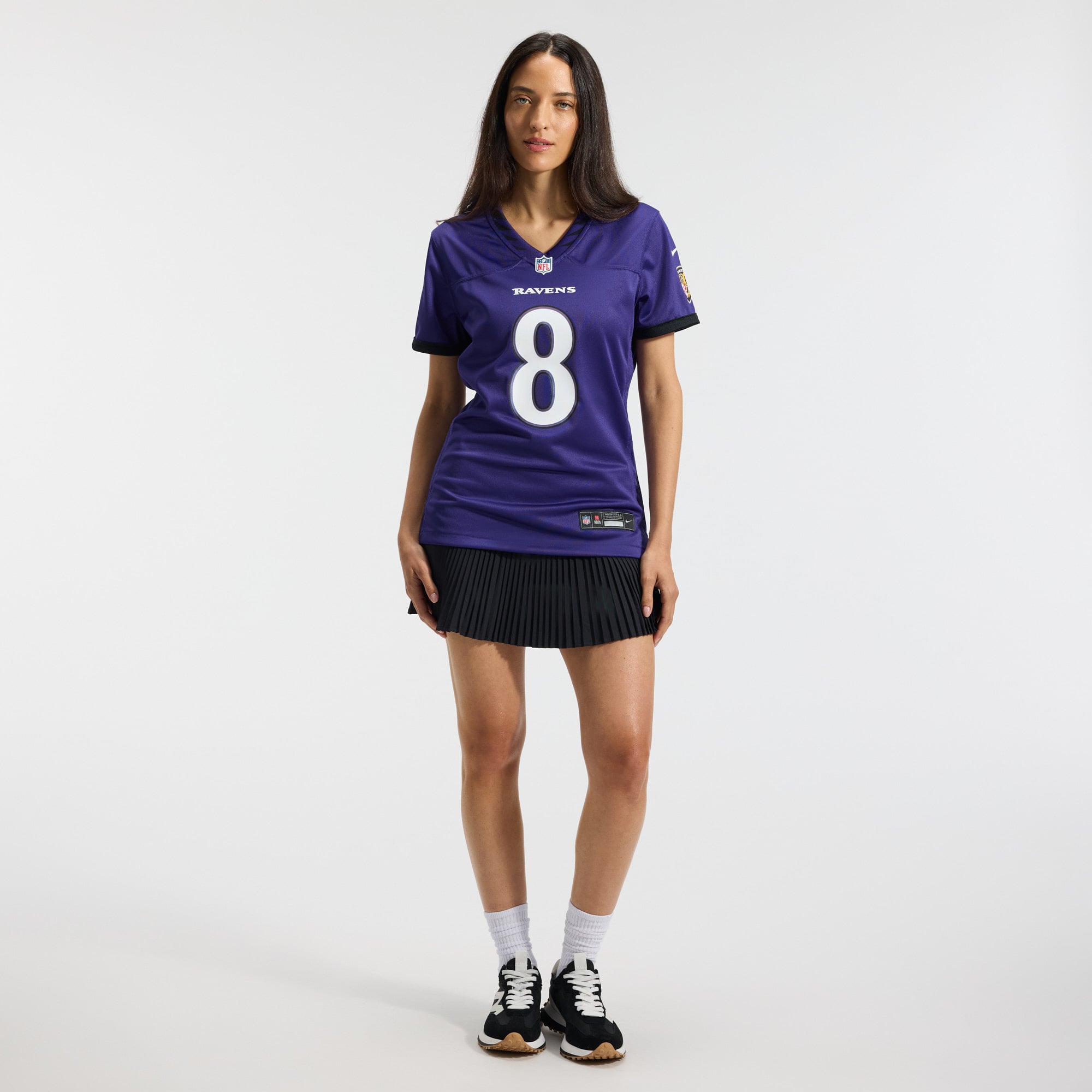 Lamar Jackson Baltimore Ravens Women's Team Game Jersey Purple